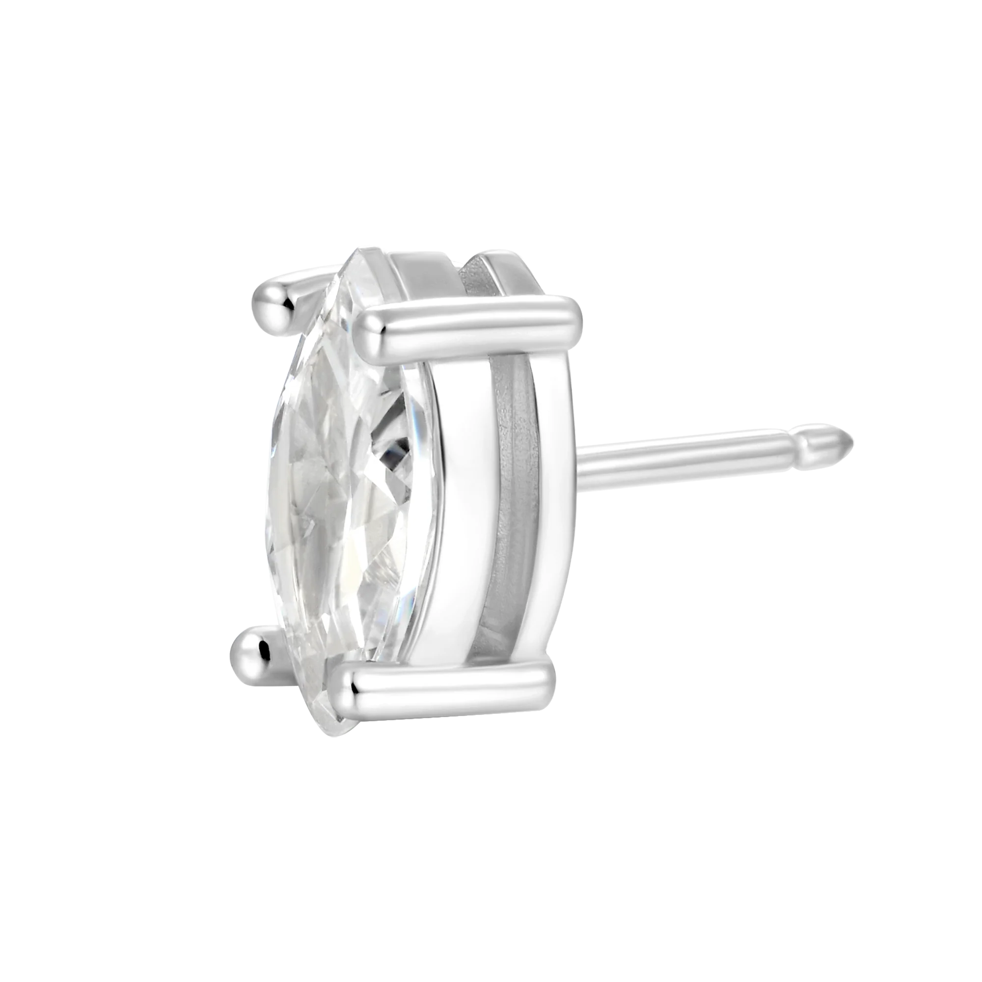 Custom Classic Moissanite Stud Earring - Image 88