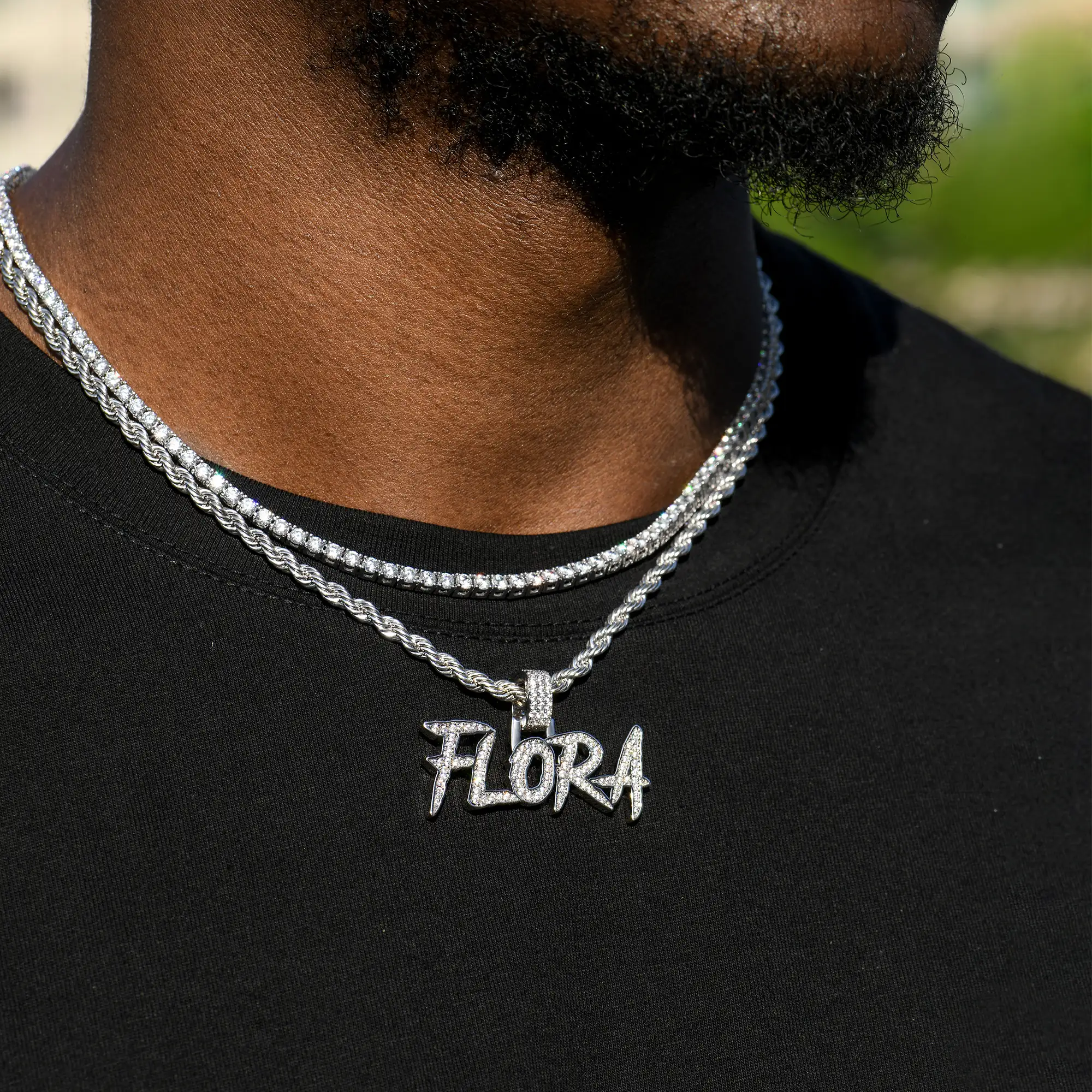 Custom Coke Boys Font Name Pendant - Image 2