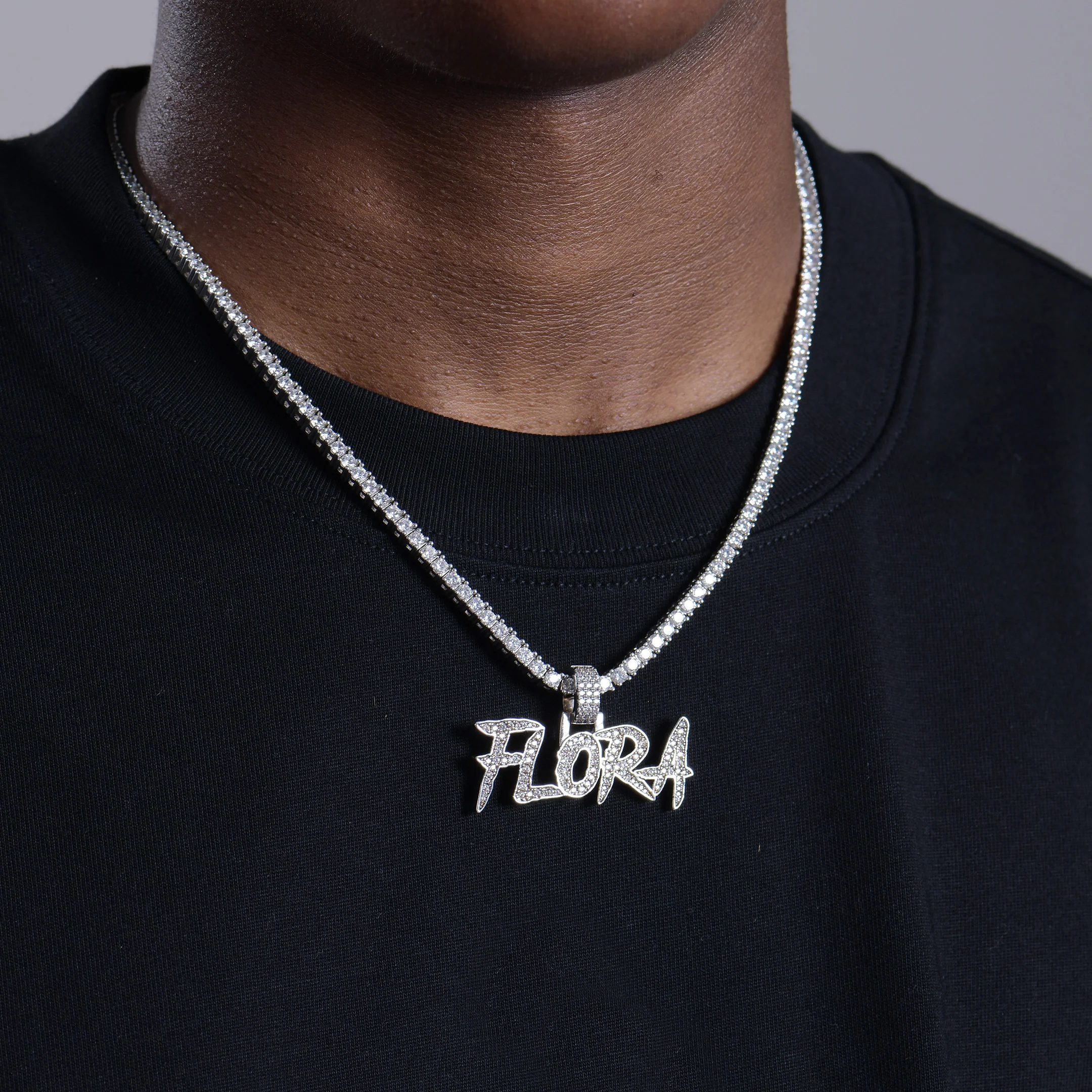 Custom Coke Boys Font Name Pendant - Image 3