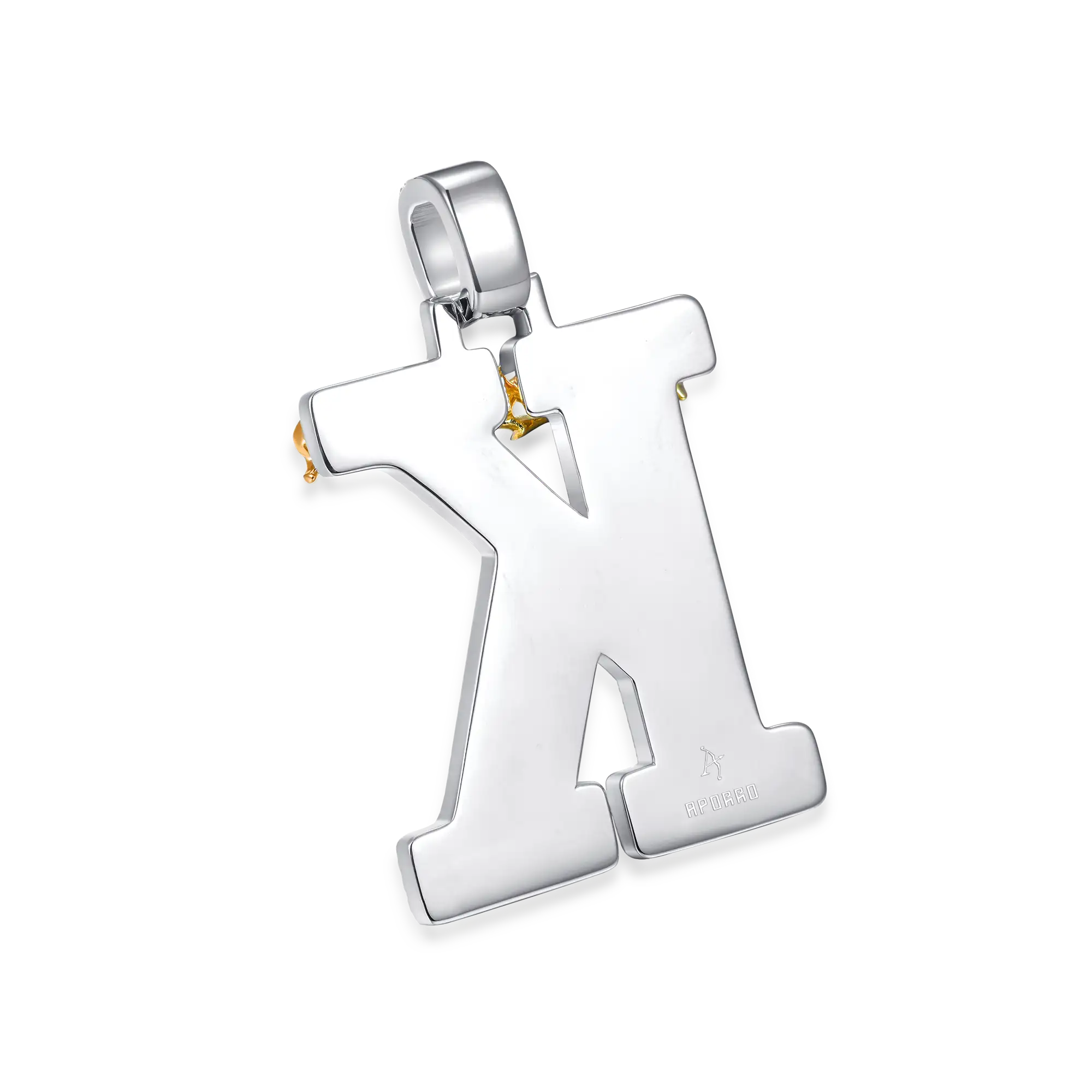 Custom Crown of Thorns Initial Letter Pendant - Image 7