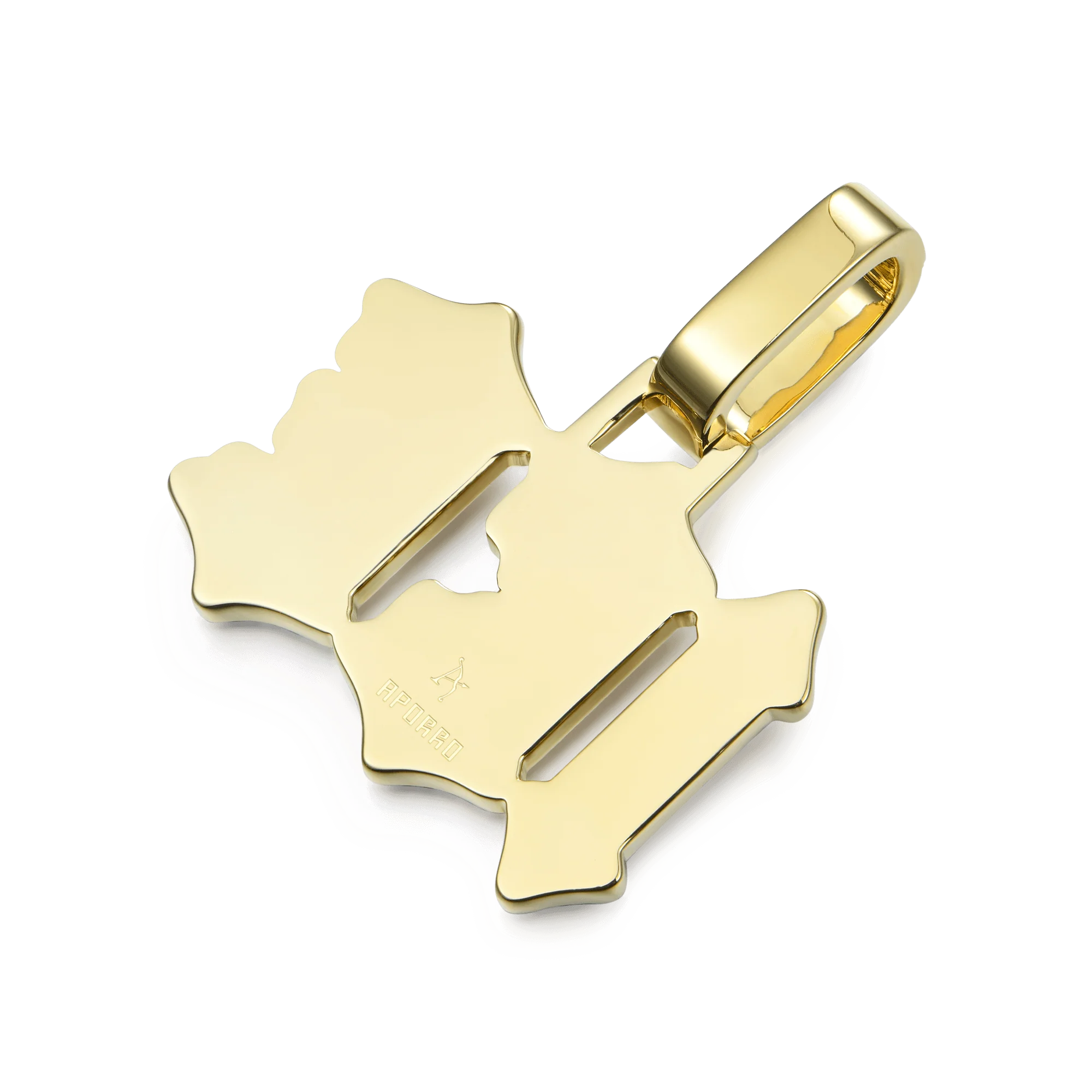 Custom Double Layers Gothic Font Pendant - Image 5