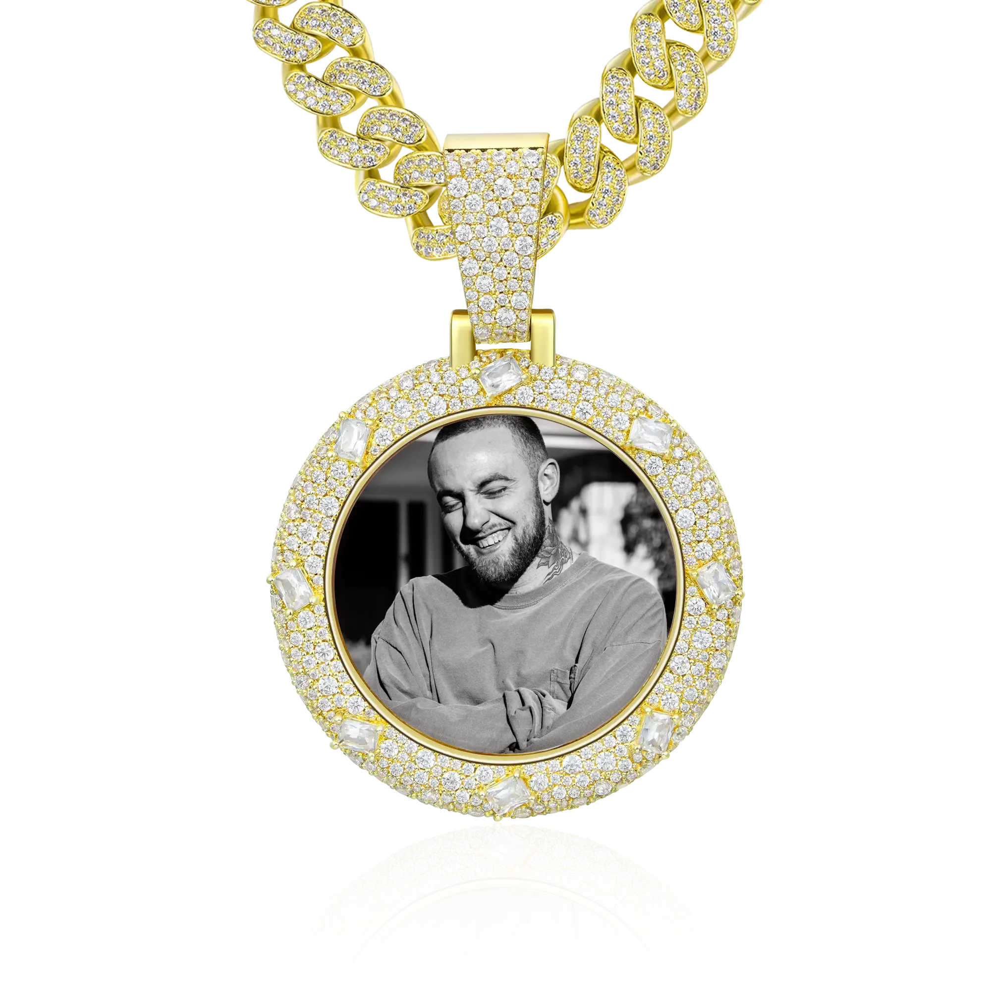 Custom Emerald Glow Photo Pendant - Image 11