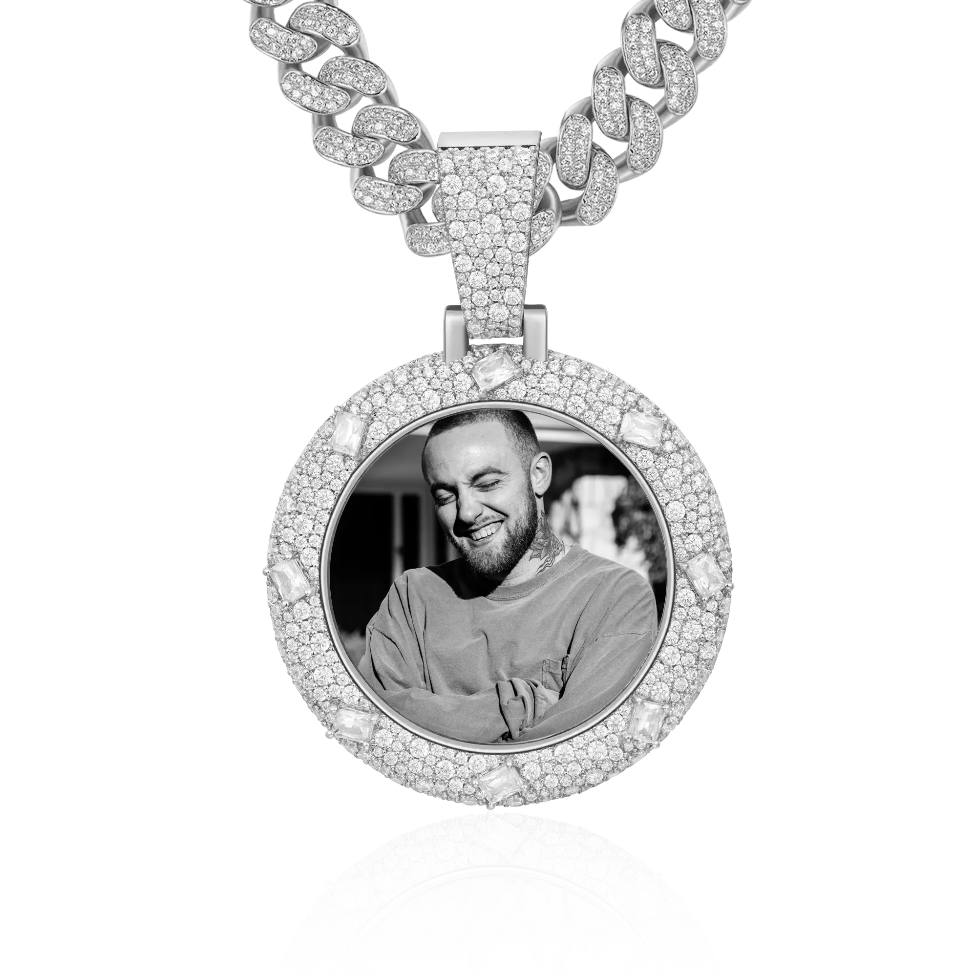 Custom Emerald Glow Photo Pendant - Image 5