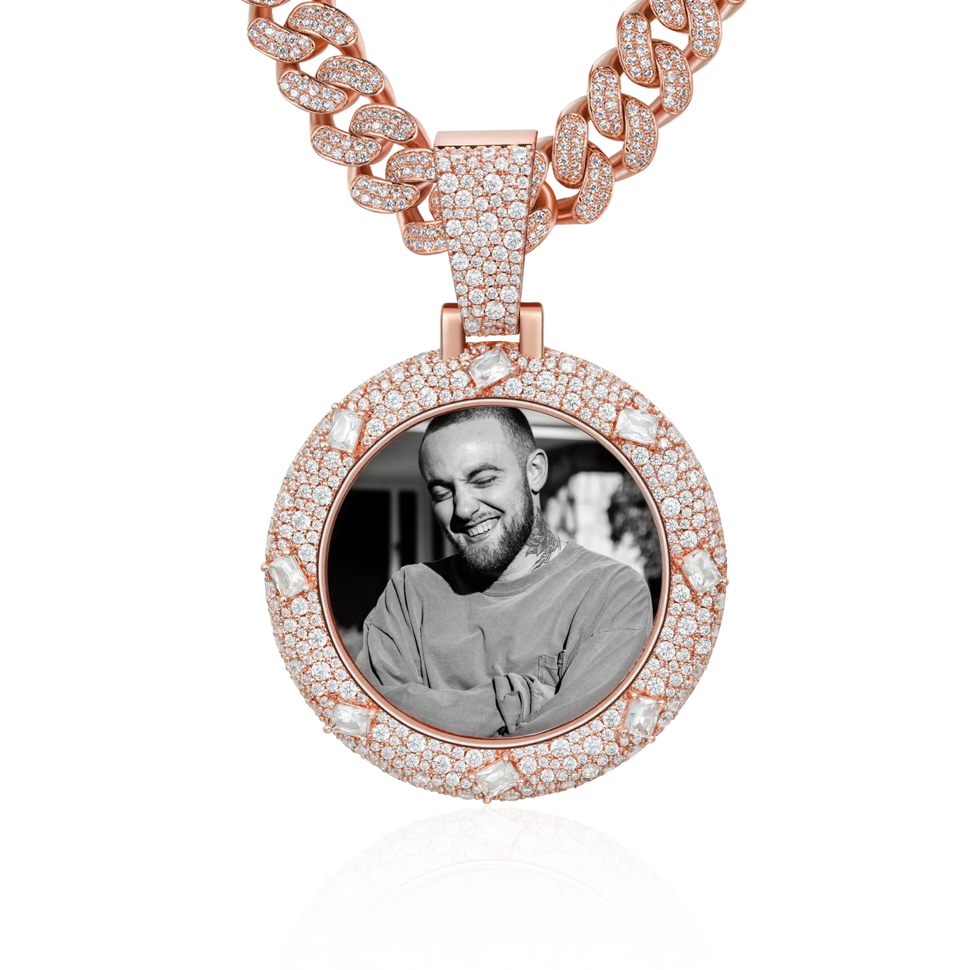 Custom Emerald Glow Photo Pendant - Image 8
