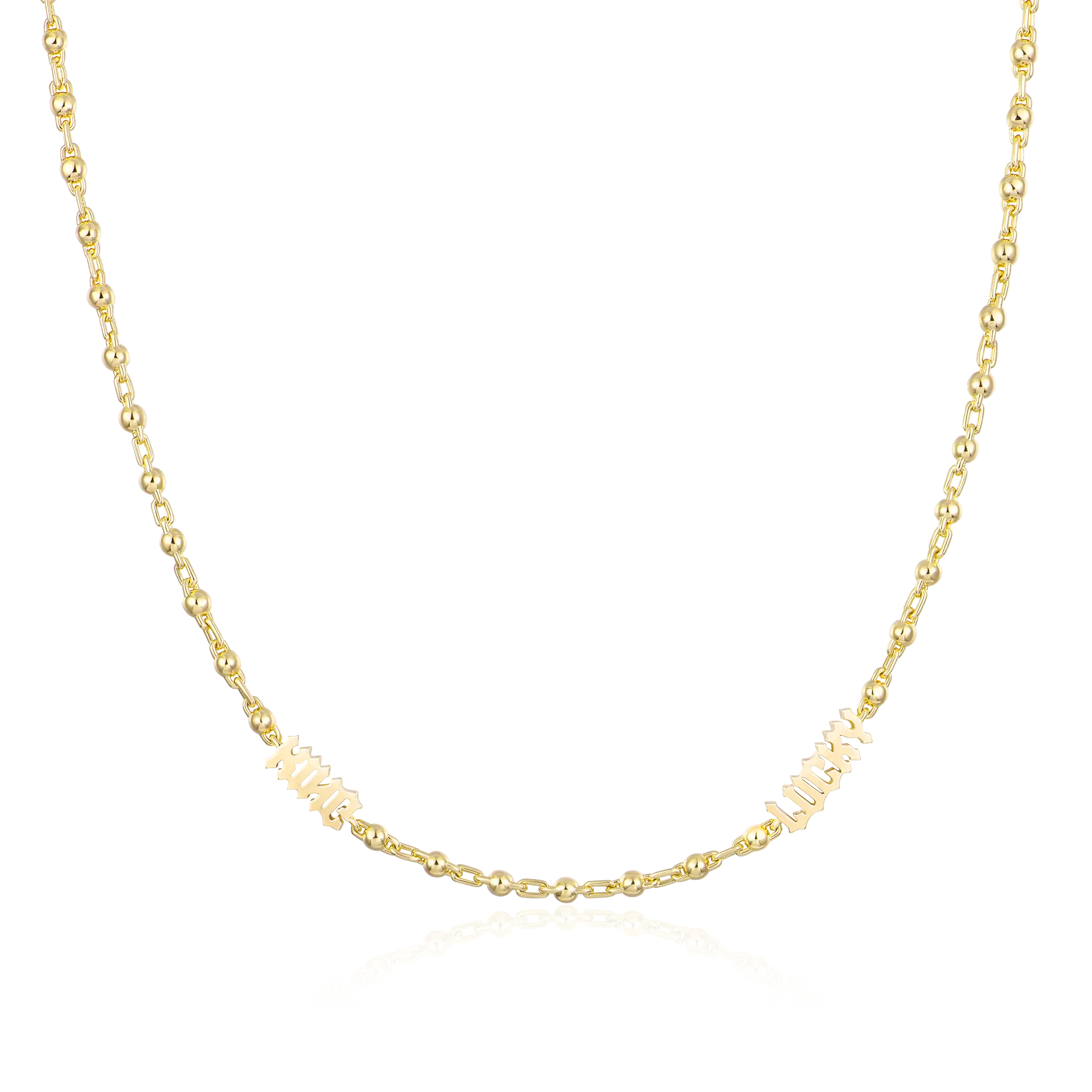 Custom Font/Name Round Ball Chain - 3mm - Image 4