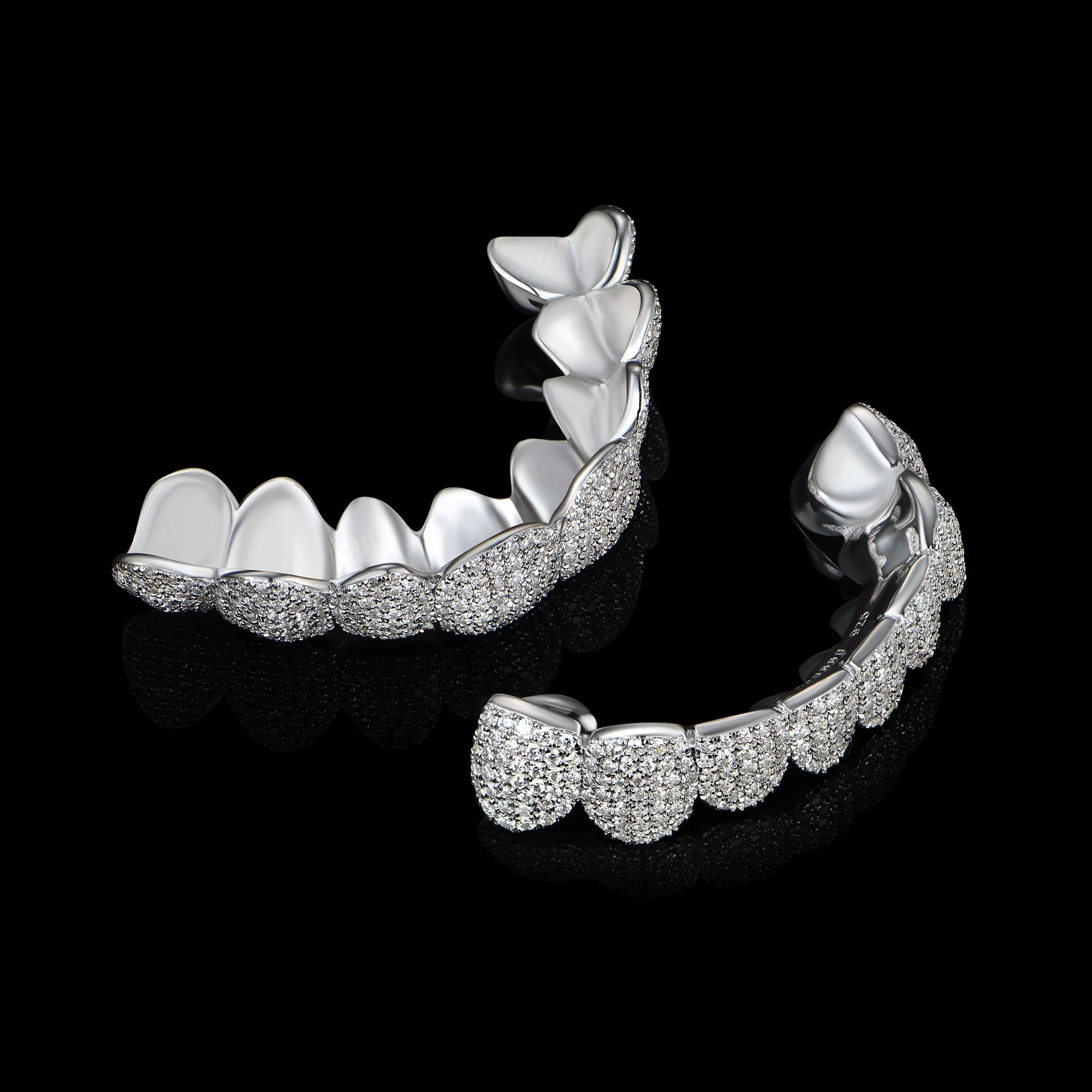 Custom Fully Iced Out Deep Cut Grillz - Image 2