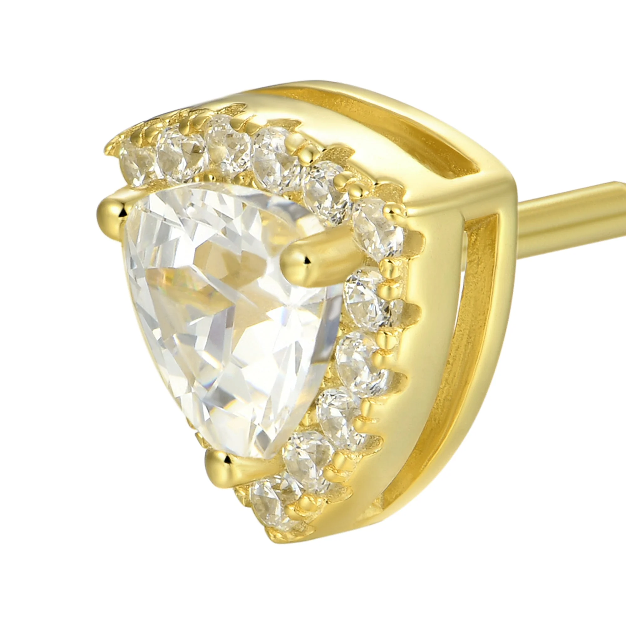 Custom Halo Moissanite Stud Earring - Image 106