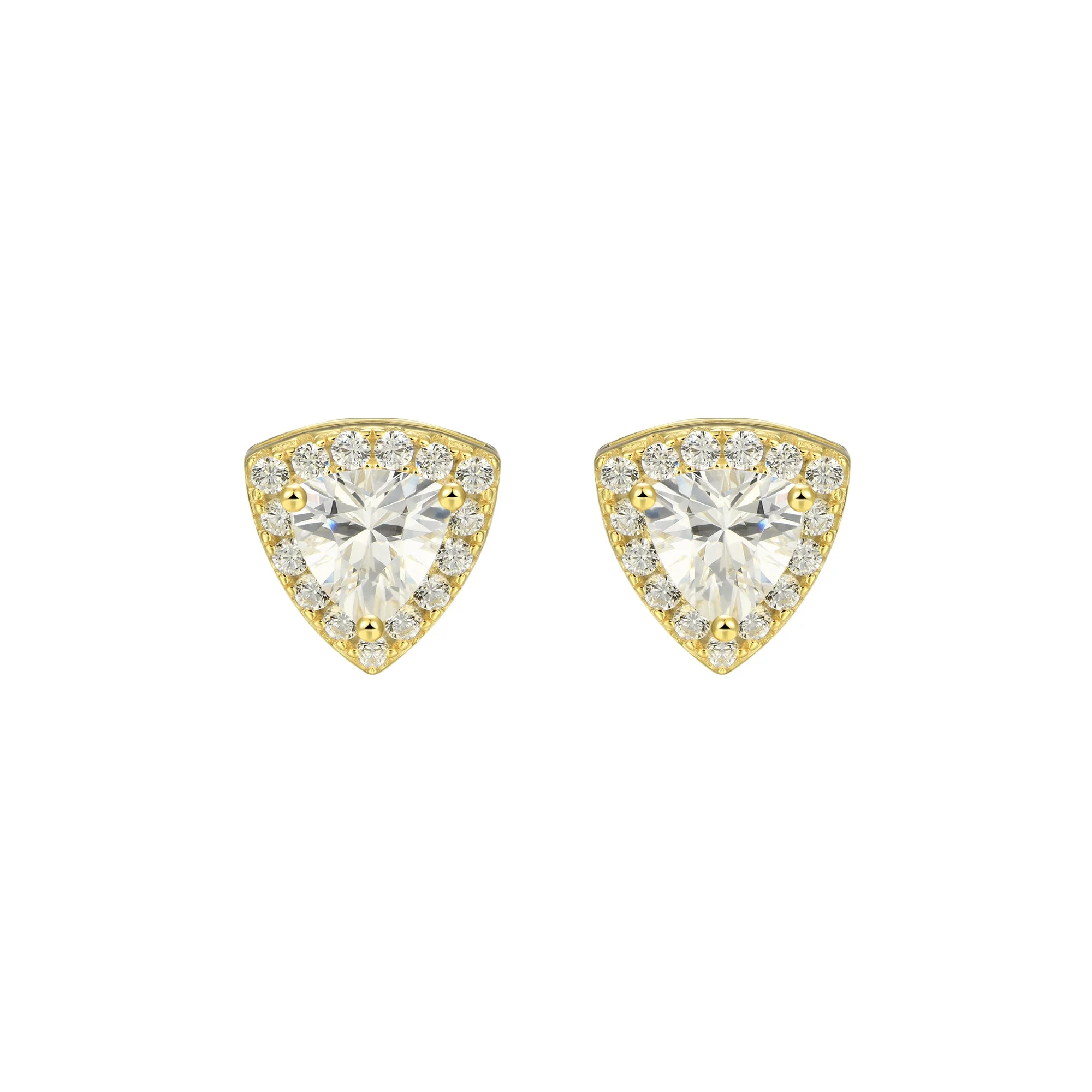 Custom Halo Moissanite Stud Earring - Image 108