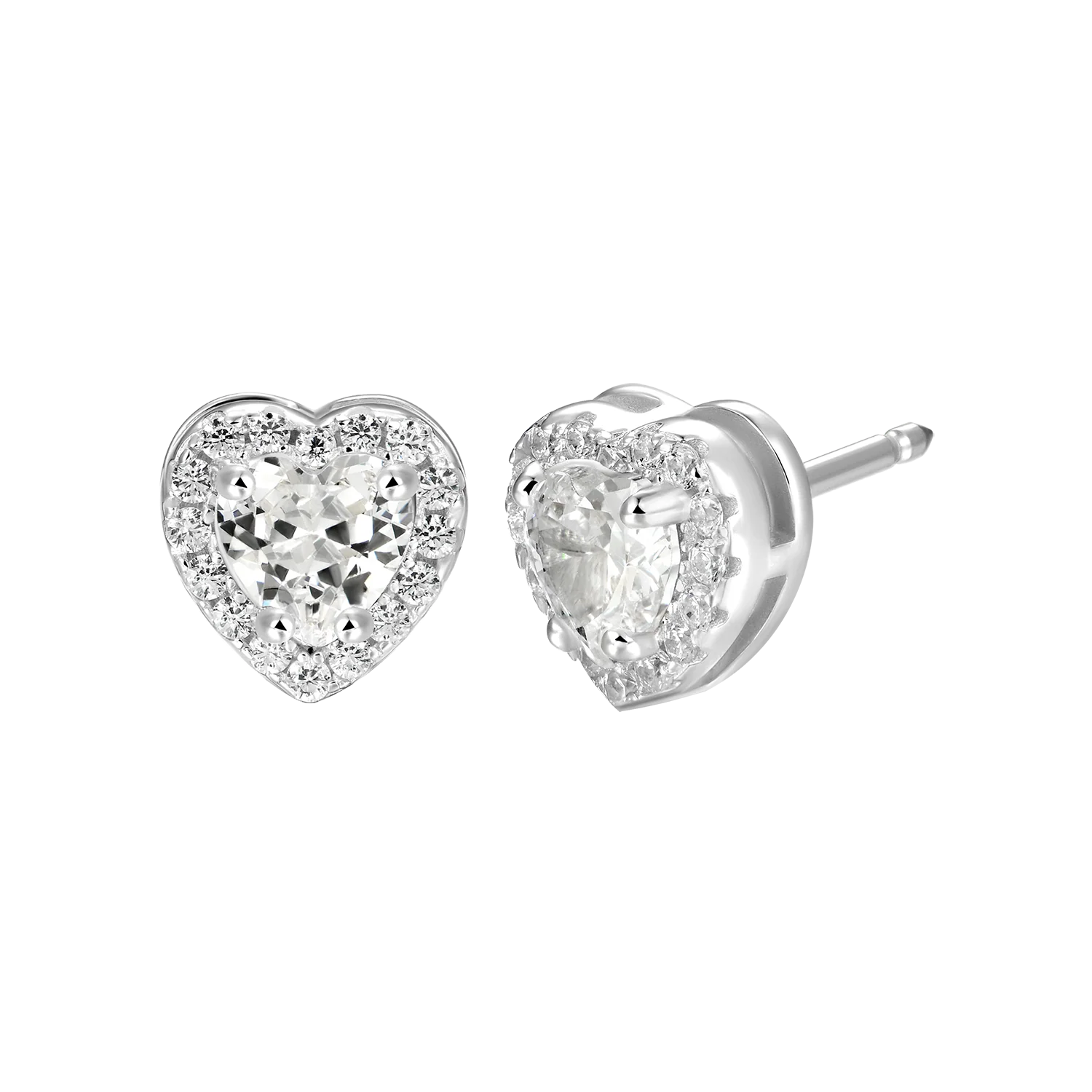 Custom Halo Moissanite Stud Earring - Image 109