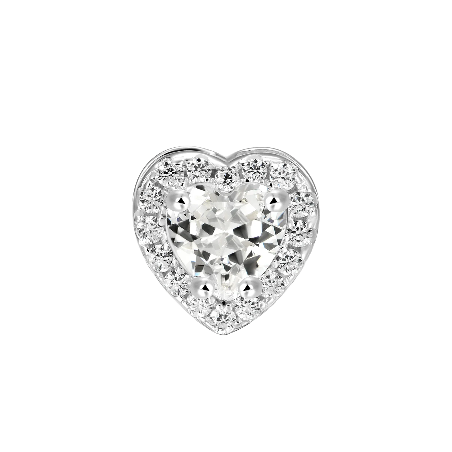 Custom Halo Moissanite Stud Earring - Image 113
