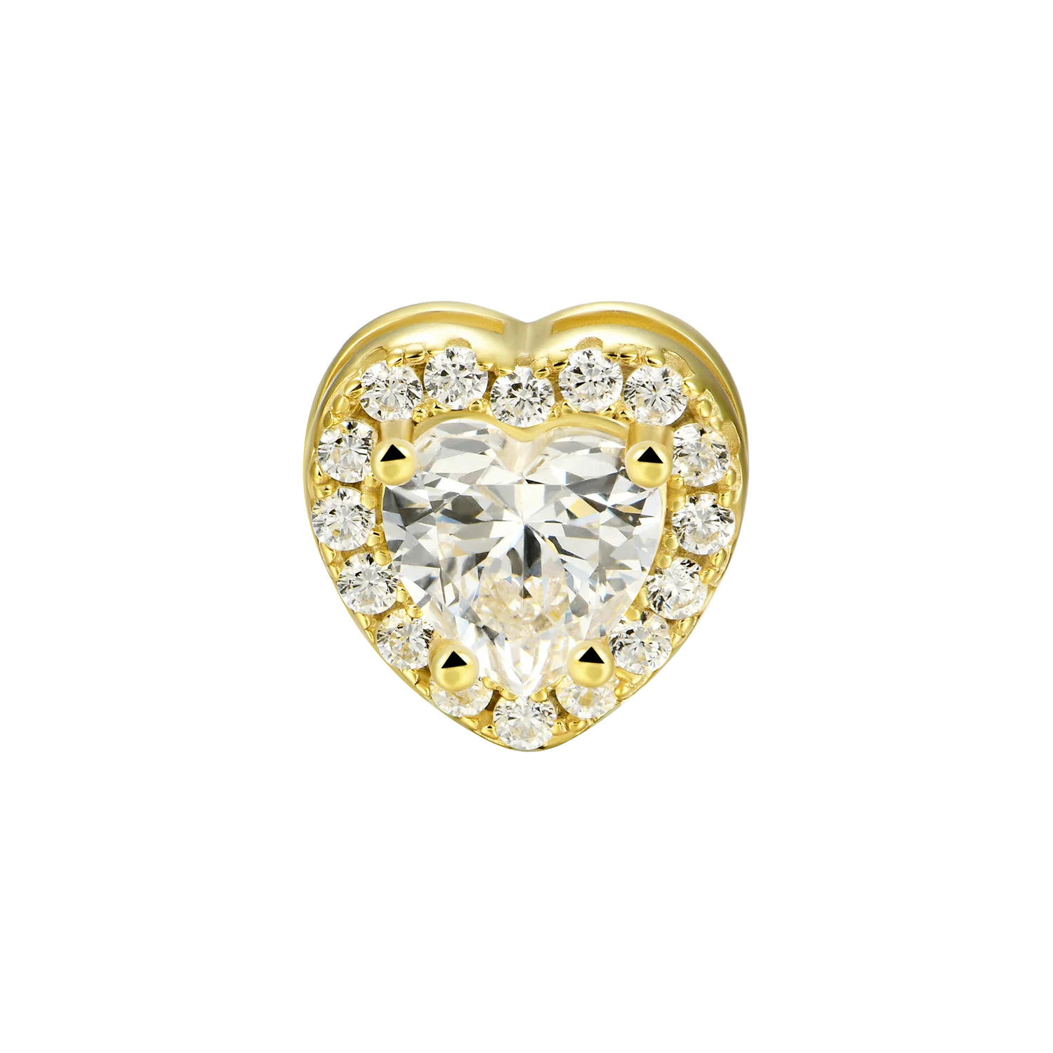 Custom Halo Moissanite Stud Earring - Image 131