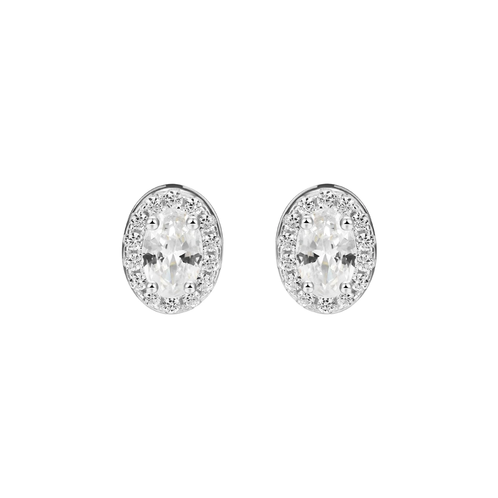 Custom Halo Moissanite Stud Earring - Image 150