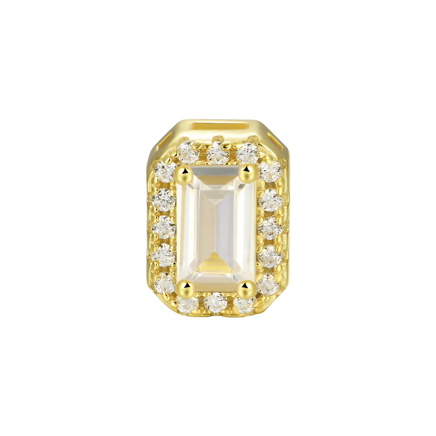 Custom Halo Moissanite Stud Earring - Image 167