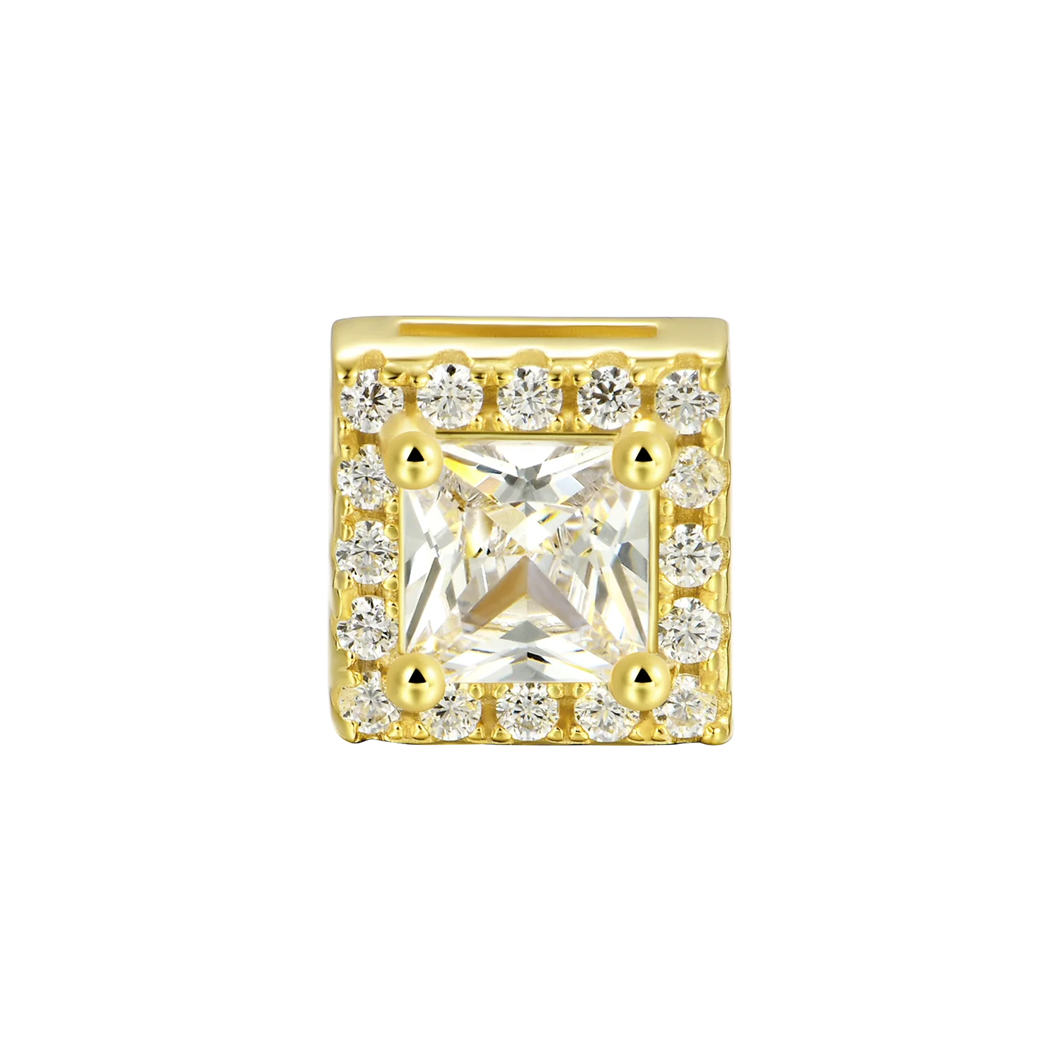 Custom Halo Moissanite Stud Earring - Image 35