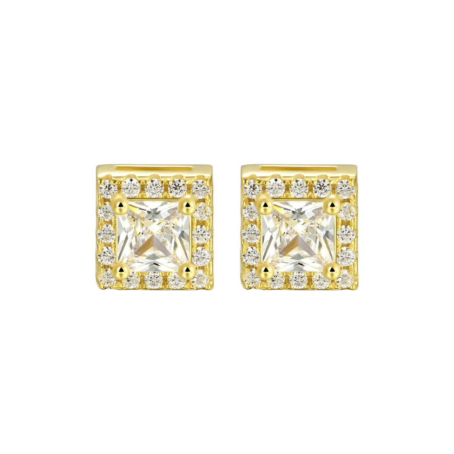 Custom Halo Moissanite Stud Earring - Image 36