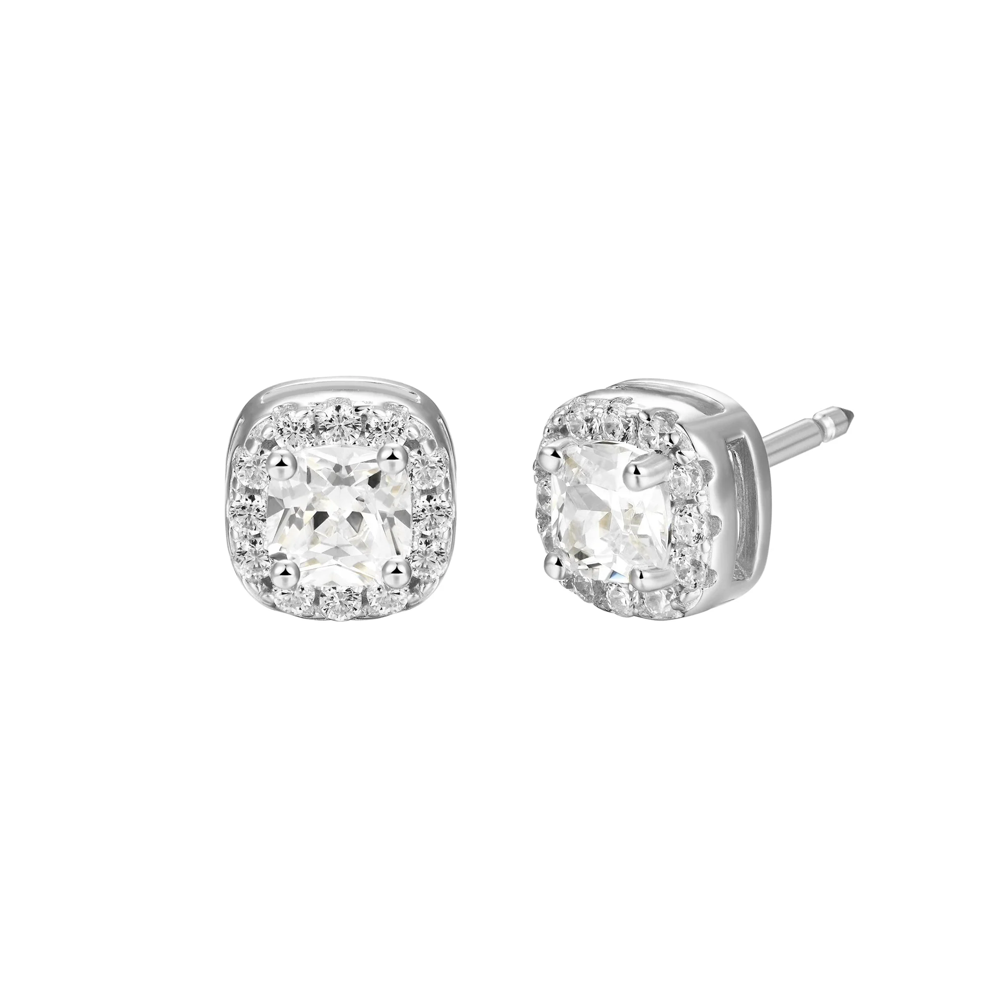 Custom Halo Moissanite Stud Earring - Image 37