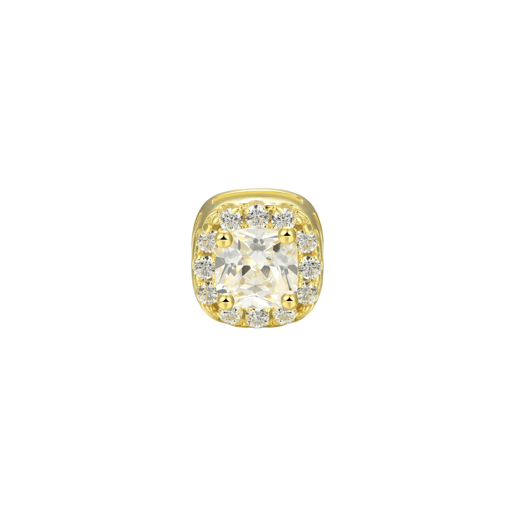 Custom Halo Moissanite Stud Earring - Image 47