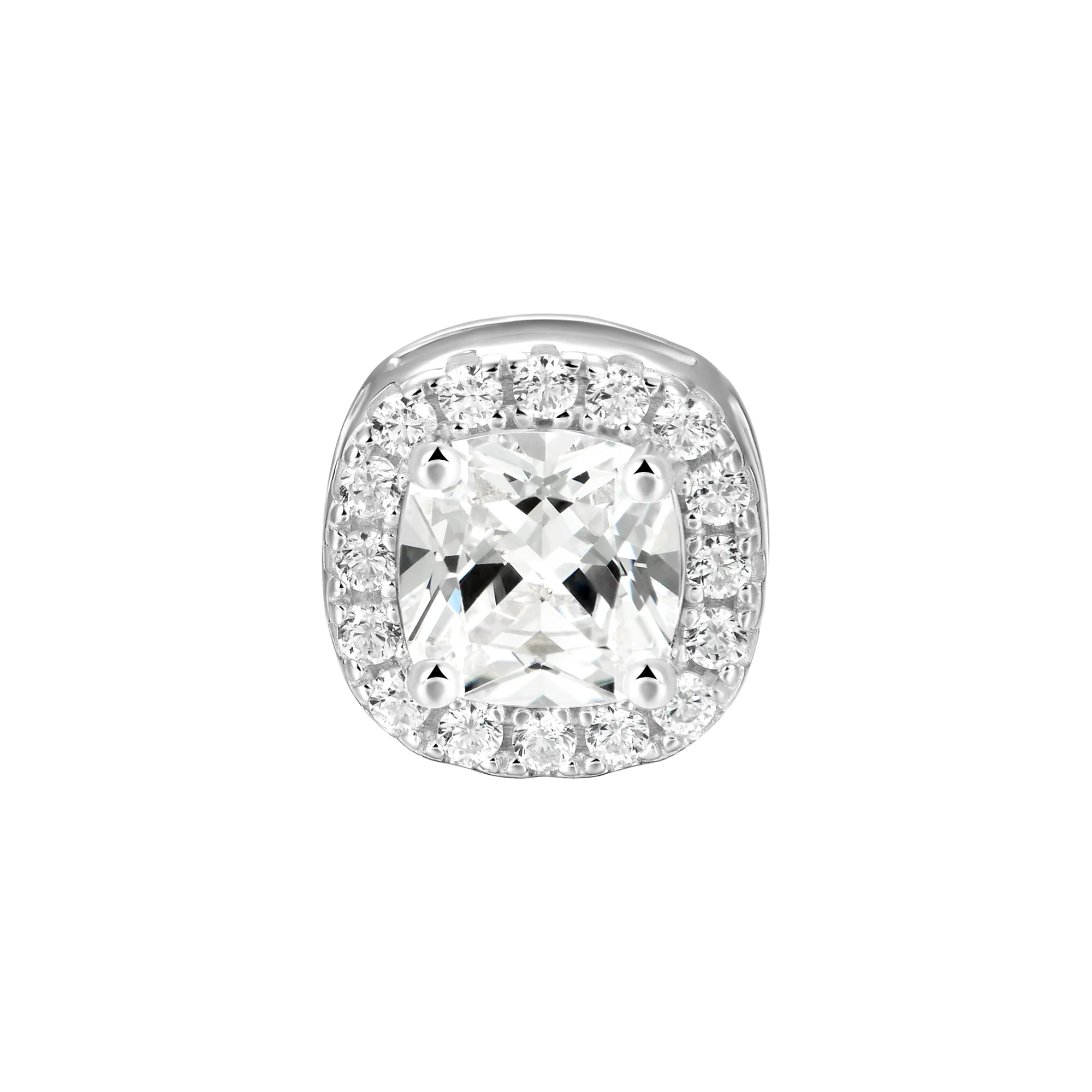 Custom Halo Moissanite Stud Earring - Image 53