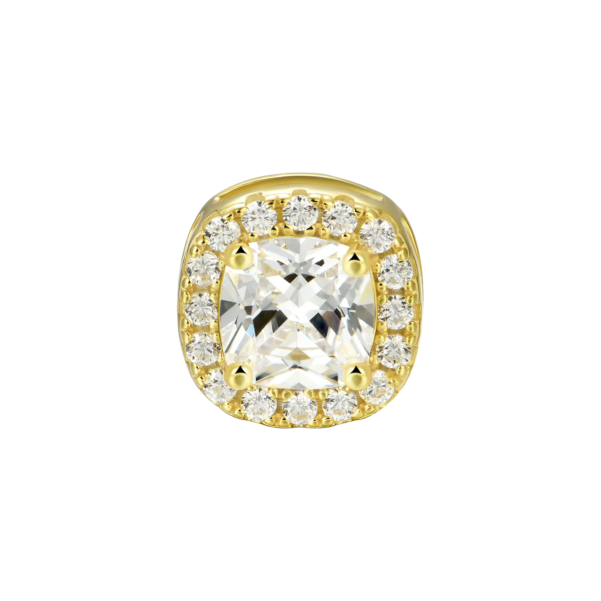 Custom Halo Moissanite Stud Earring - Image 59