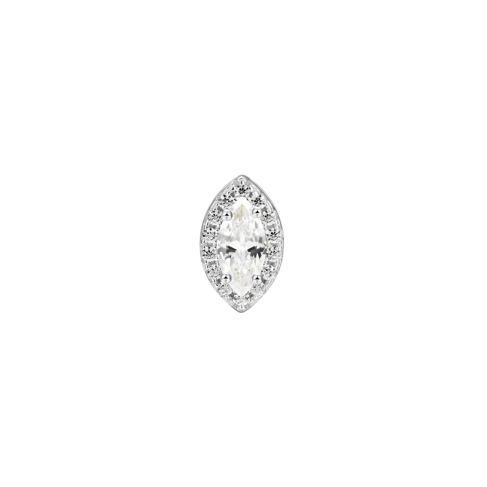Custom Halo Moissanite Stud Earring - Image 65