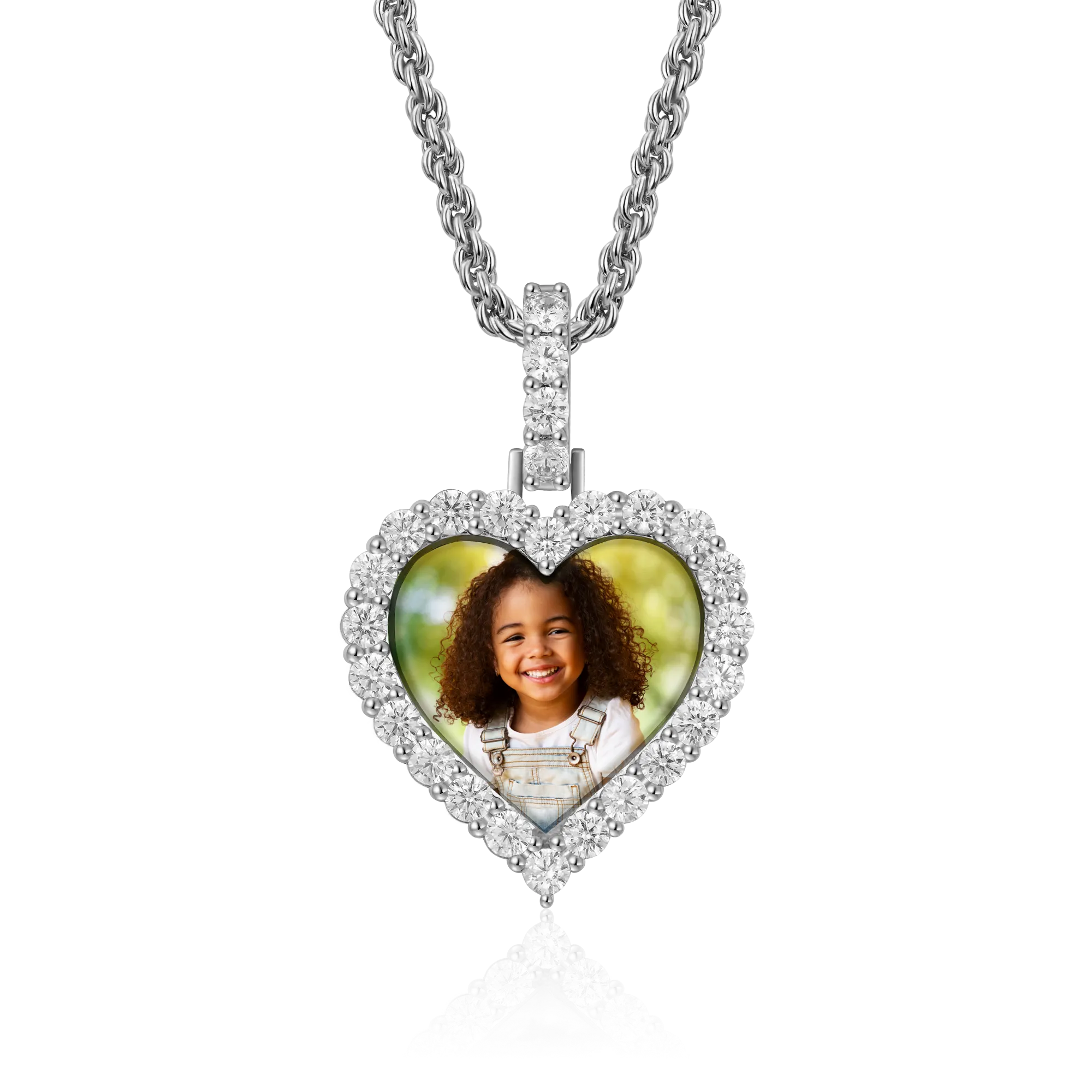 Custom Heart Photo Pendant - Image 4