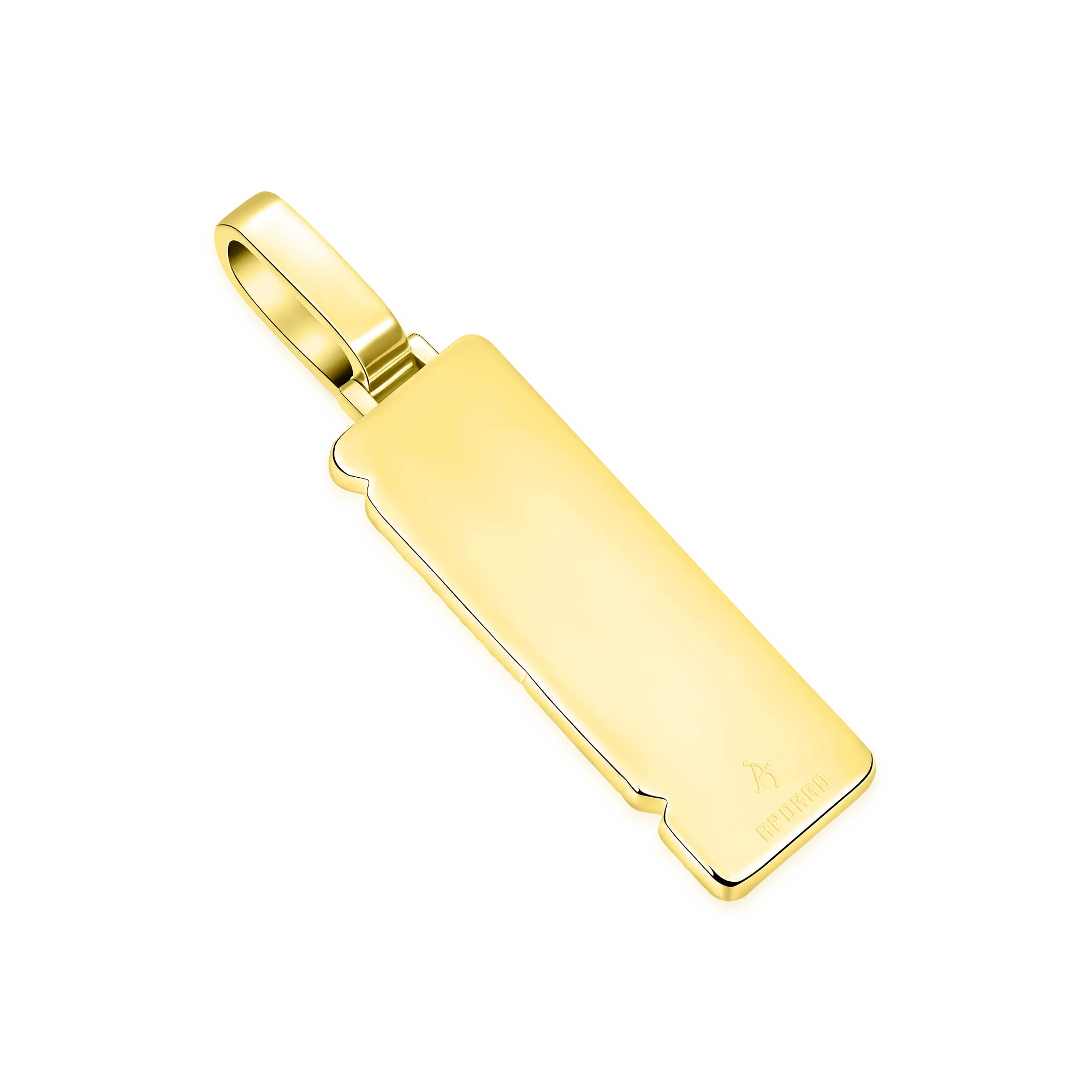Custom Iced Mix-cut Vertical Pendant - Image 14
