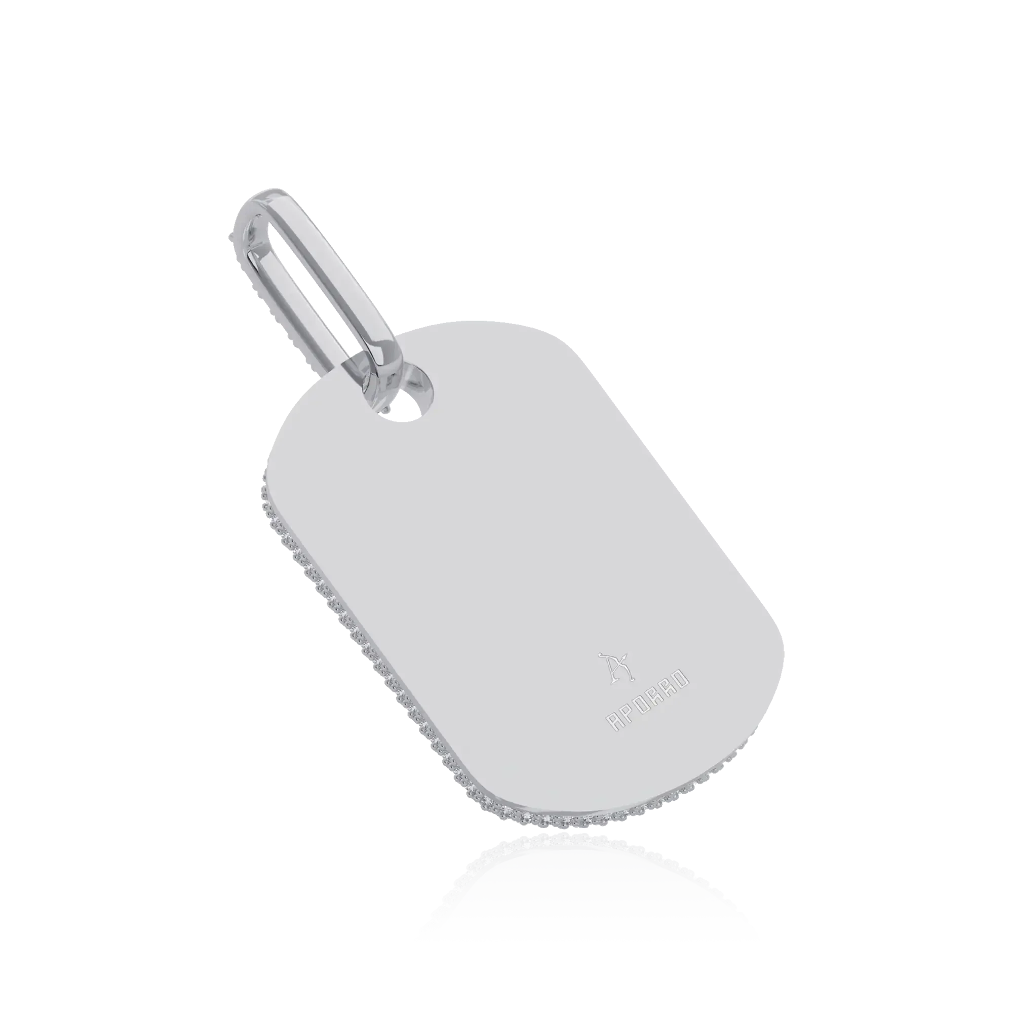 Custom Iced Out Baguette Cut Dog Tag Pendant - Image 10