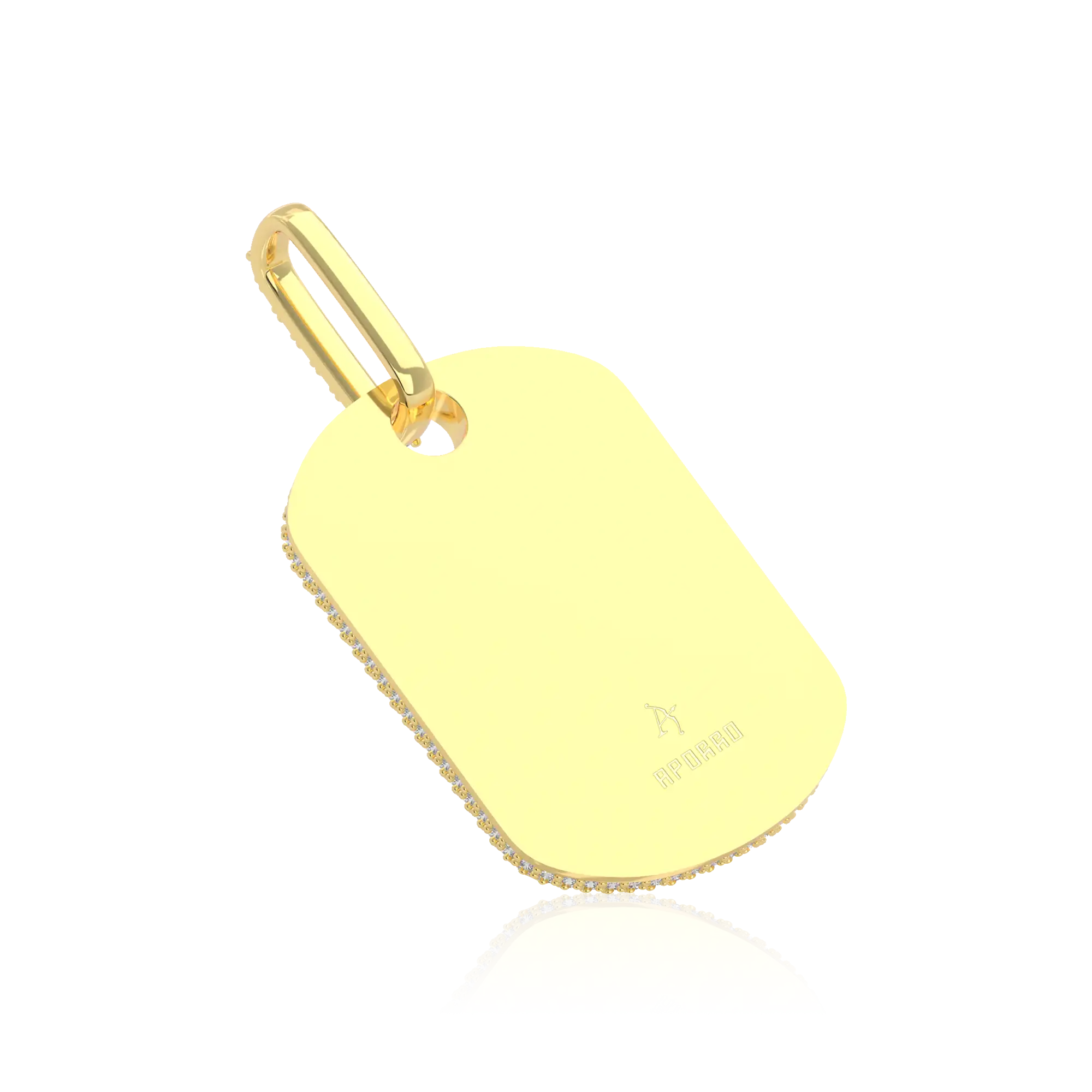 Custom Iced Out Baguette Cut Dog Tag Pendant - Image 6