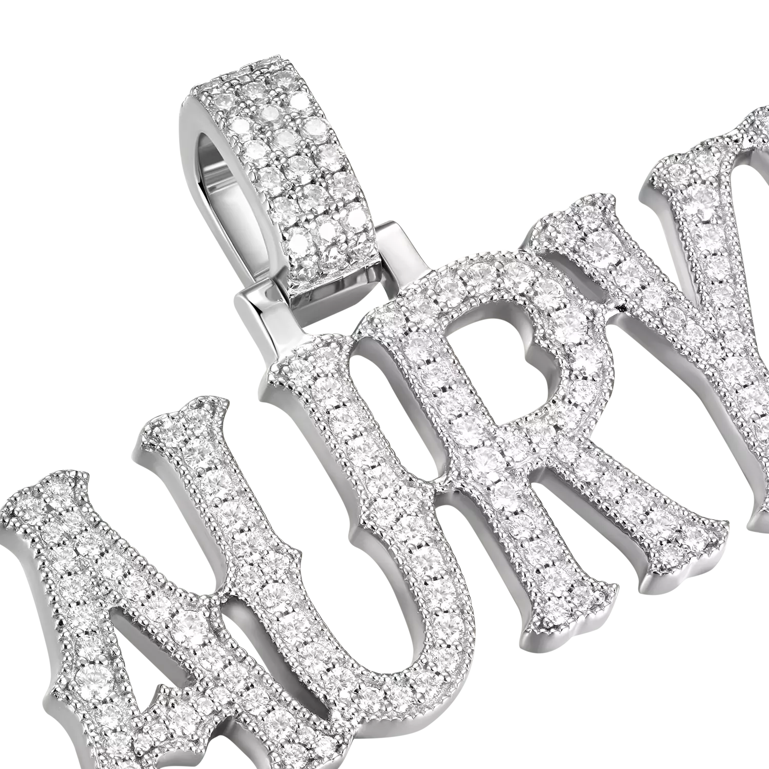 Custom Moissanite Bosox Name Pendant - Image 20