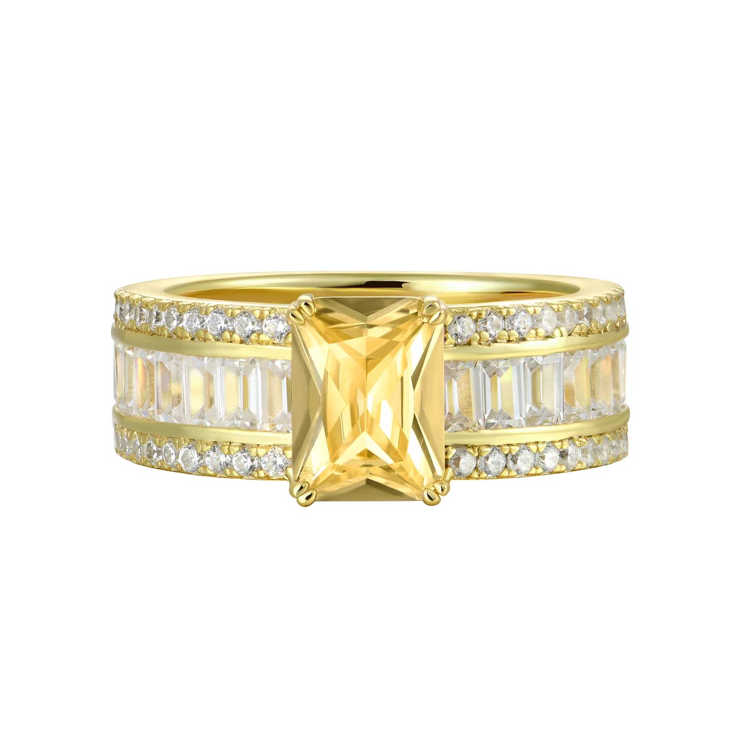Custom Emerald Cut Band Ring - Image 10