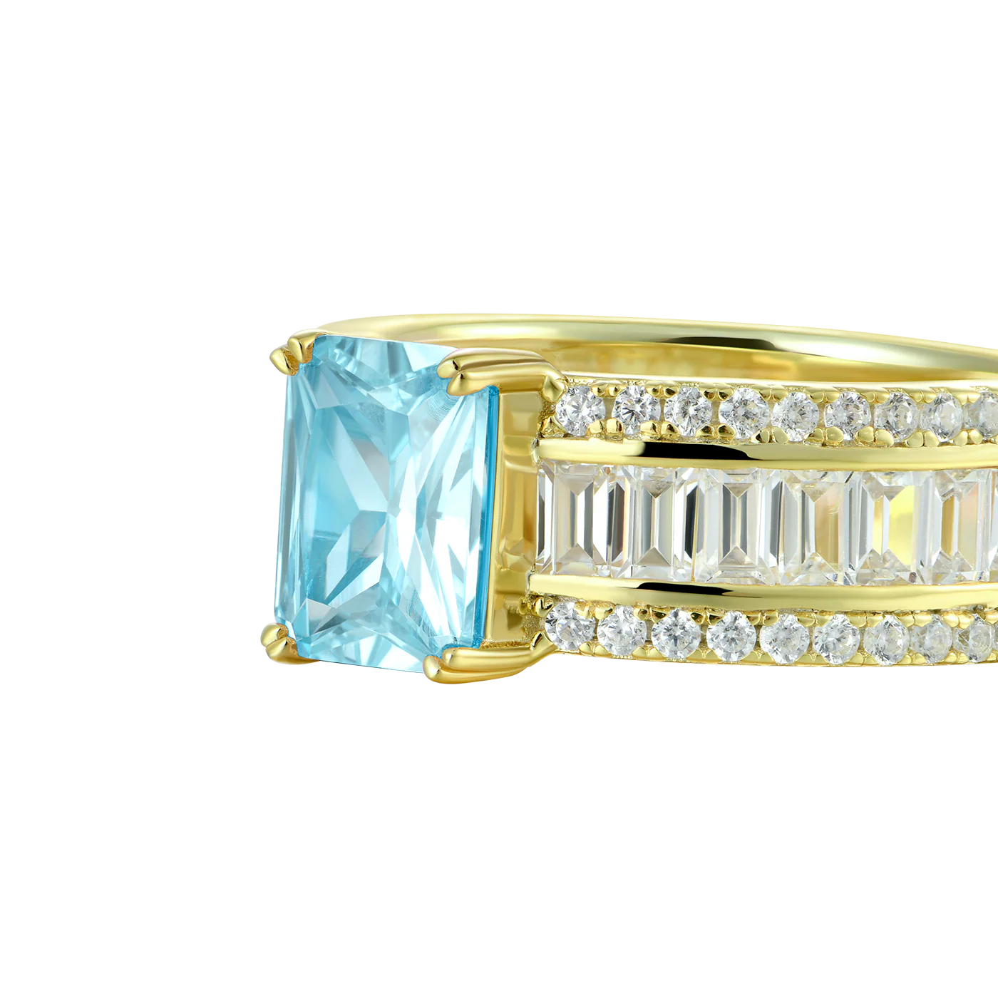 Custom Emerald Cut Band Ring - Image 15