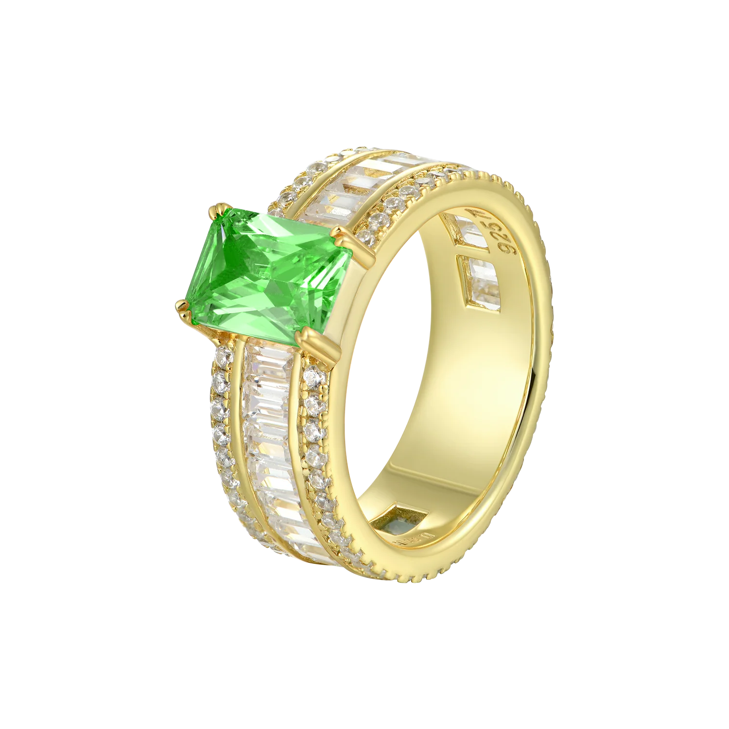 Custom Emerald Cut Band Ring - Image 17