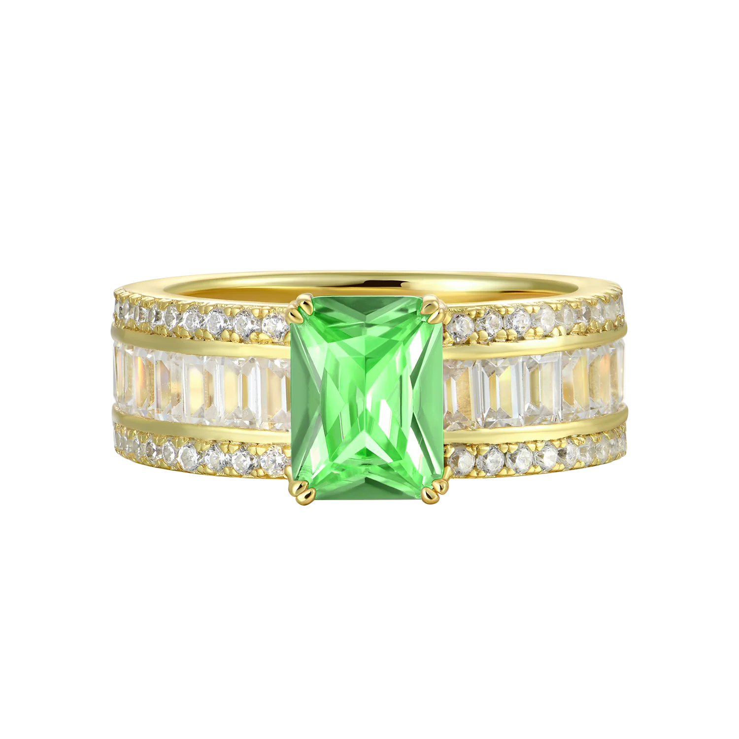 Custom Emerald Cut Band Ring - Image 18