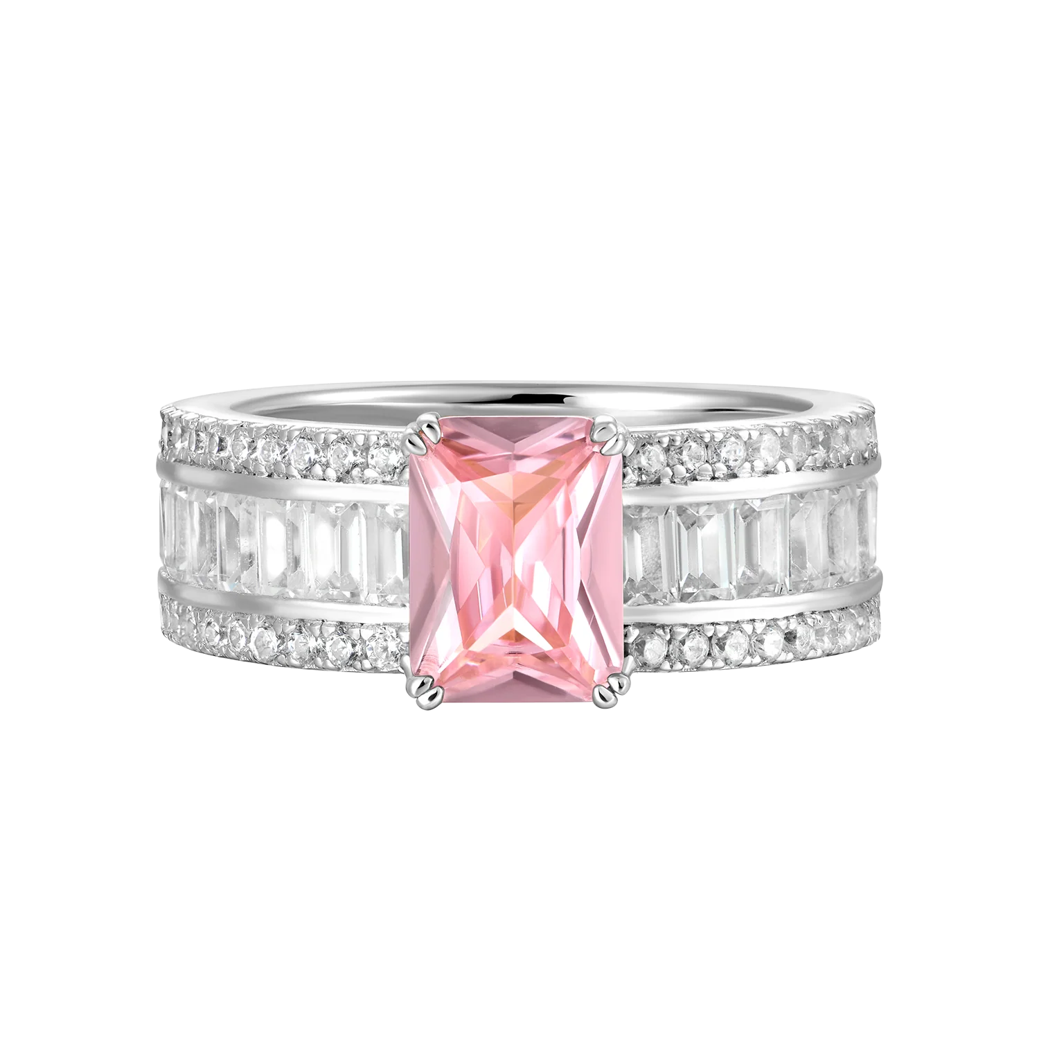 Custom Emerald Cut Band Ring - Image 22