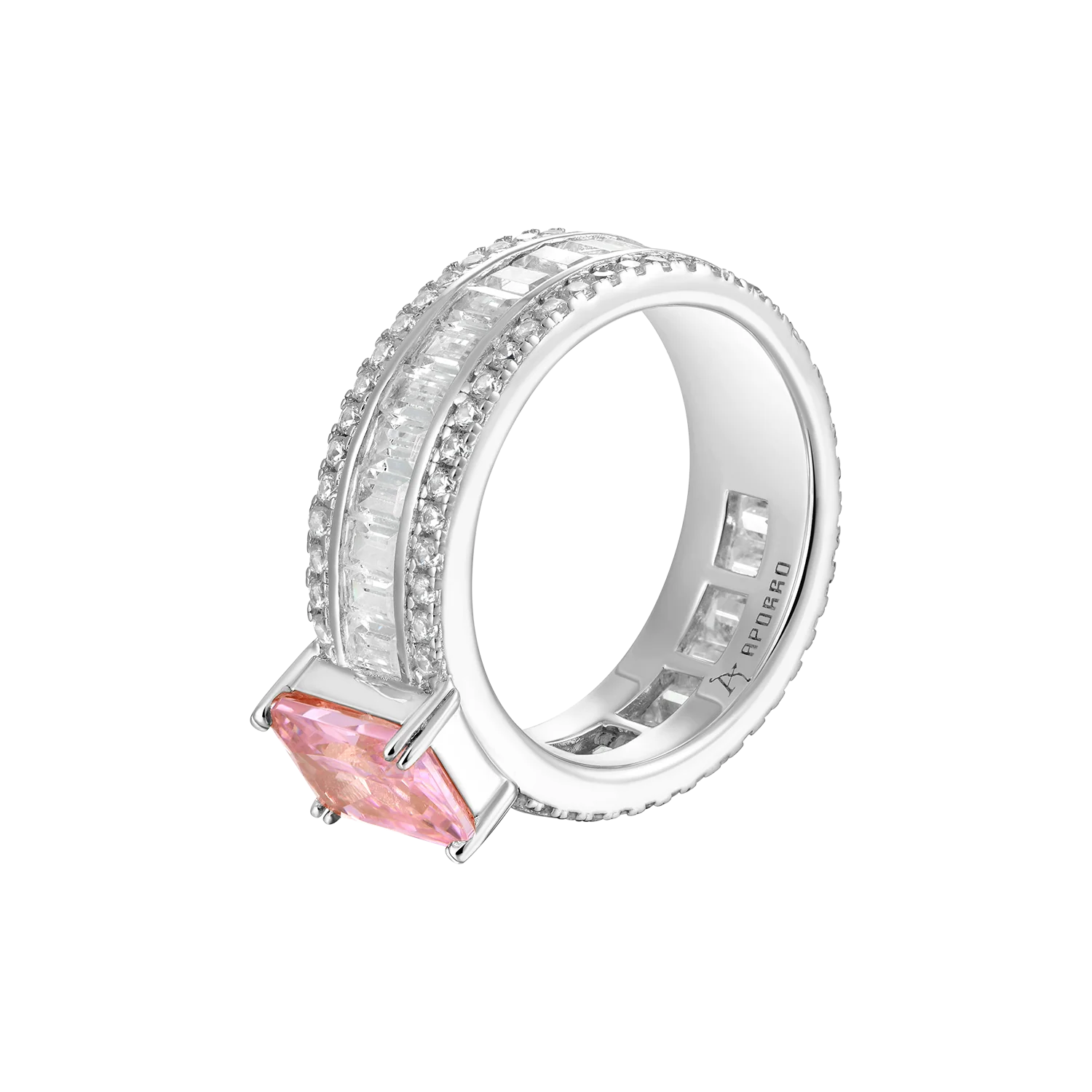 Custom Emerald Cut Band Ring - Image 24