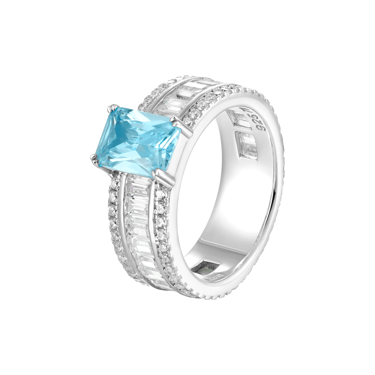 Custom Emerald Cut Band Ring - Image 25