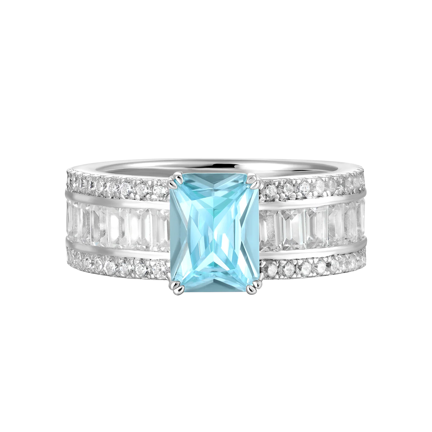Custom Emerald Cut Band Ring - Image 26