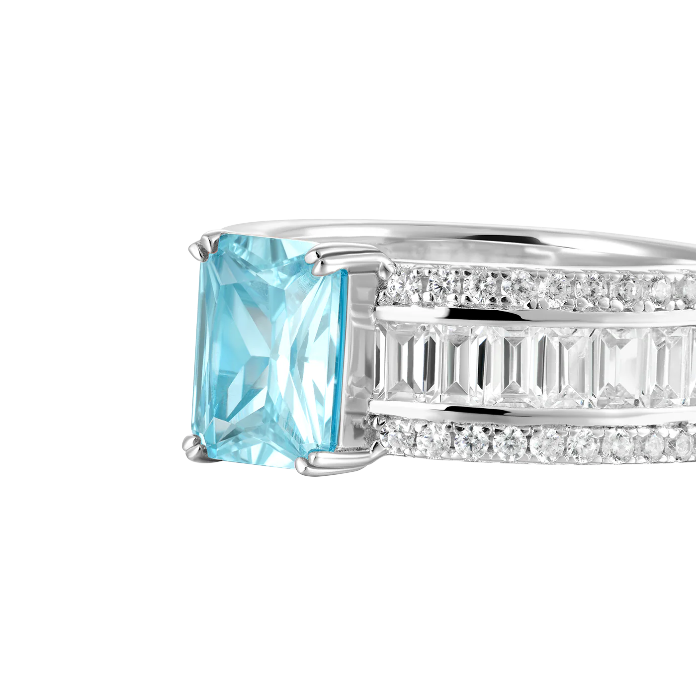 Custom Emerald Cut Band Ring - Image 27