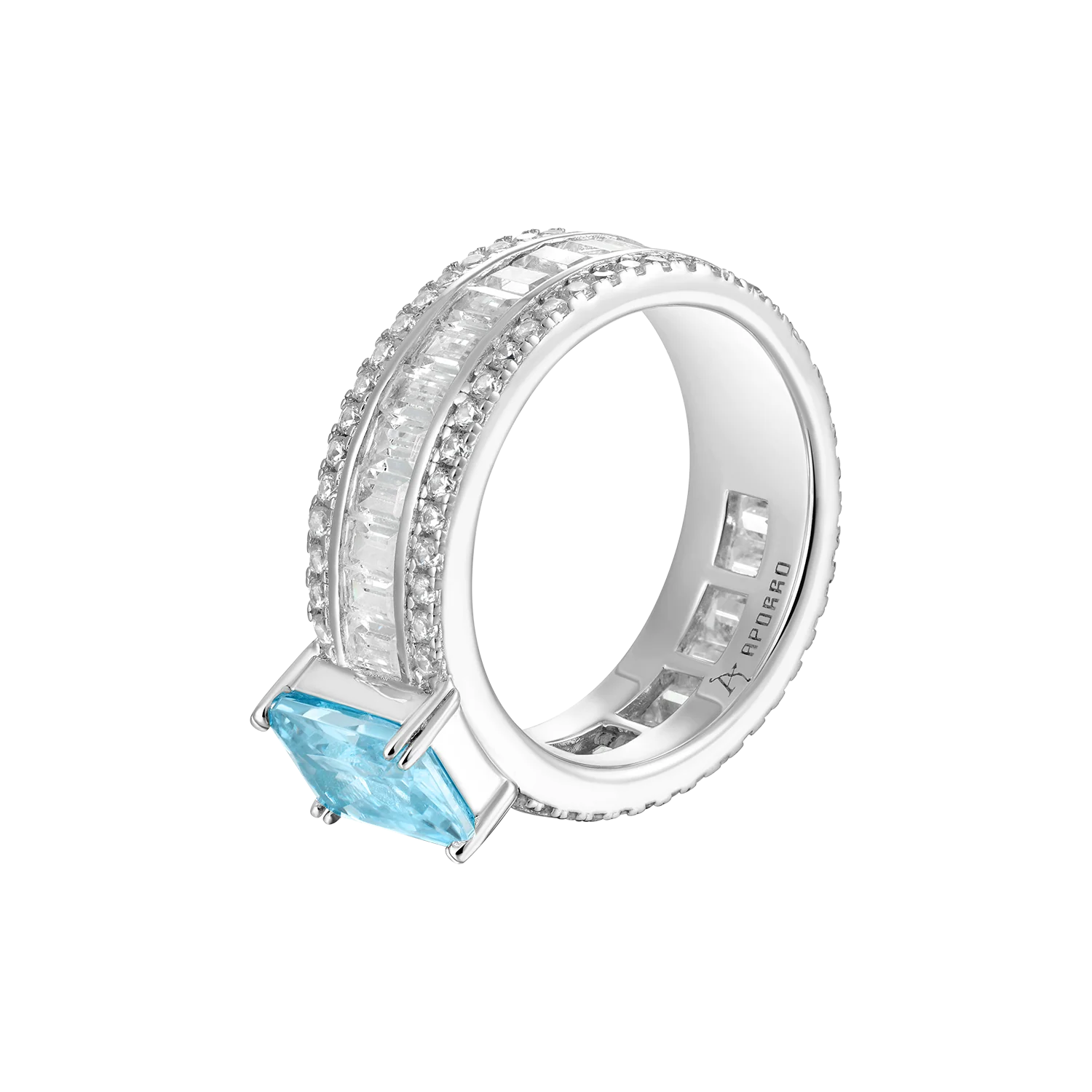 Custom Emerald Cut Band Ring - Image 28