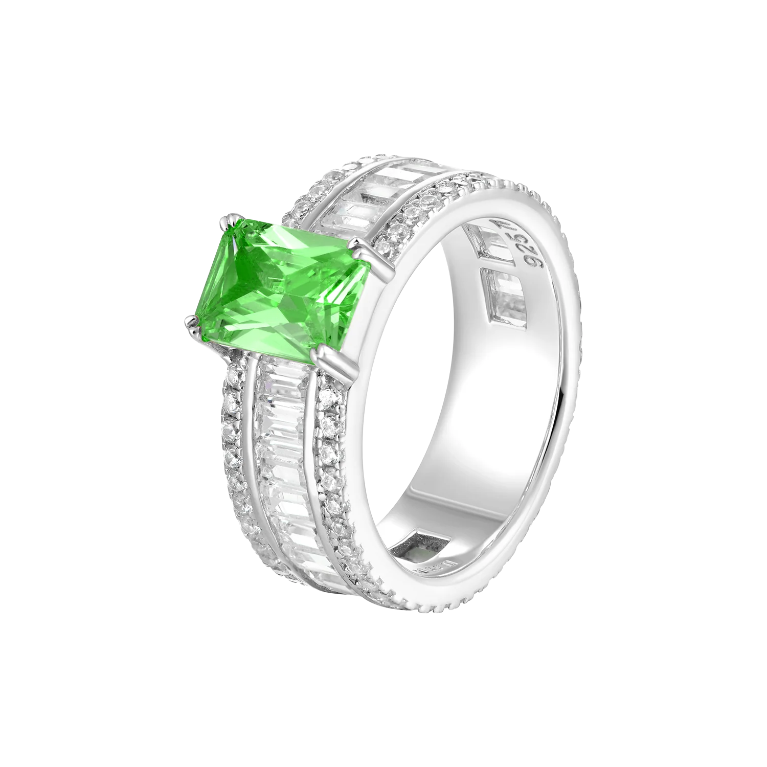 Custom Emerald Cut Band Ring - Image 29