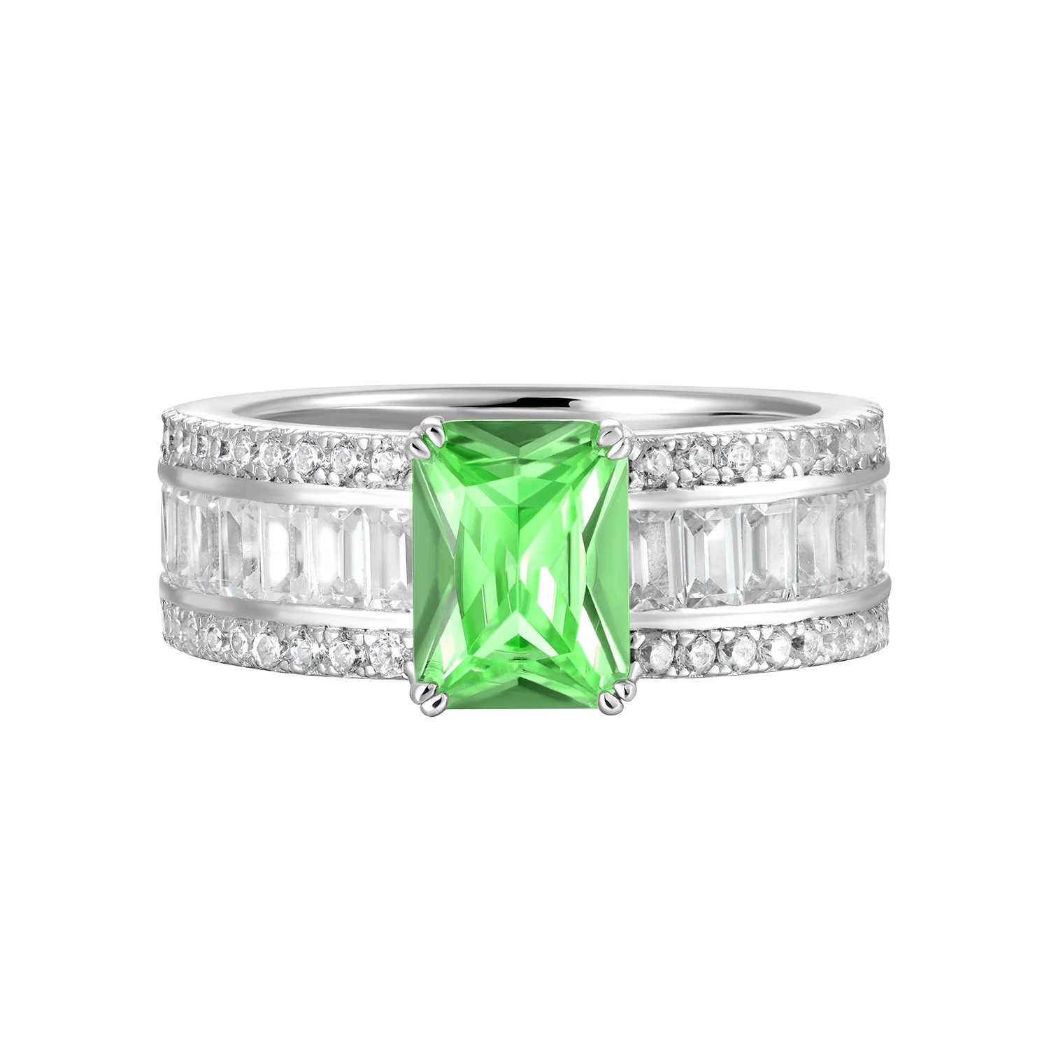 Custom Emerald Cut Band Ring - Image 30