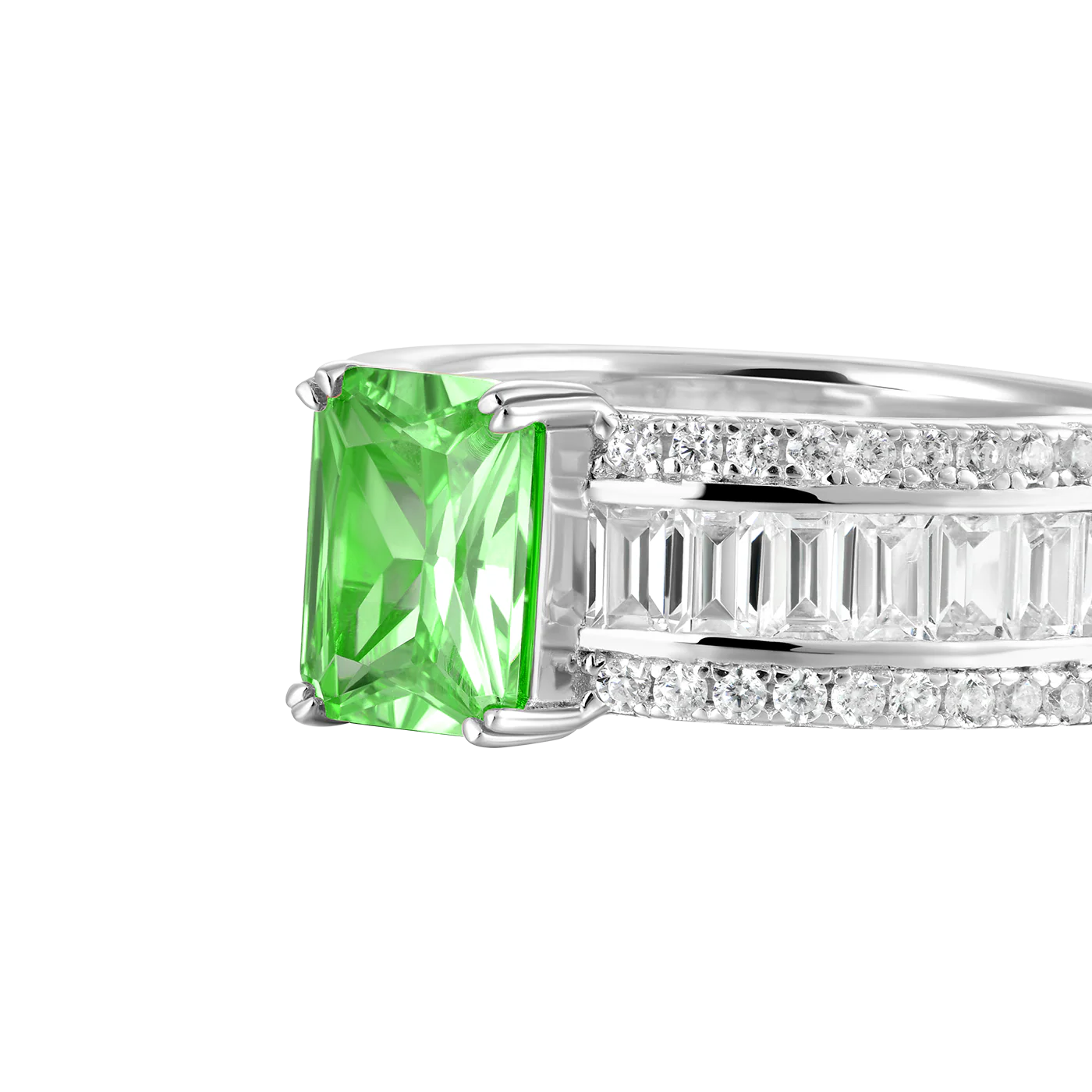 Custom Emerald Cut Band Ring - Image 31