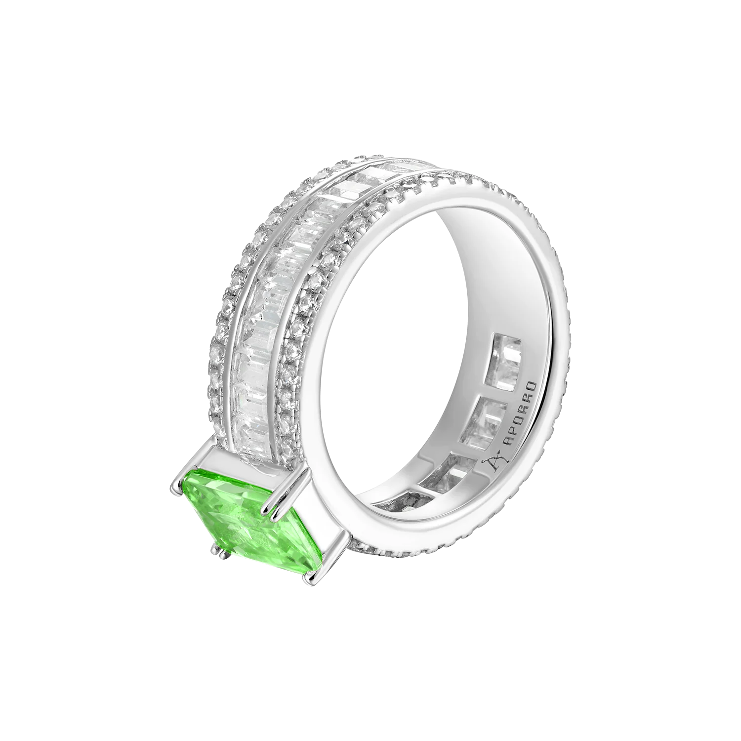 Custom Emerald Cut Band Ring - Image 32