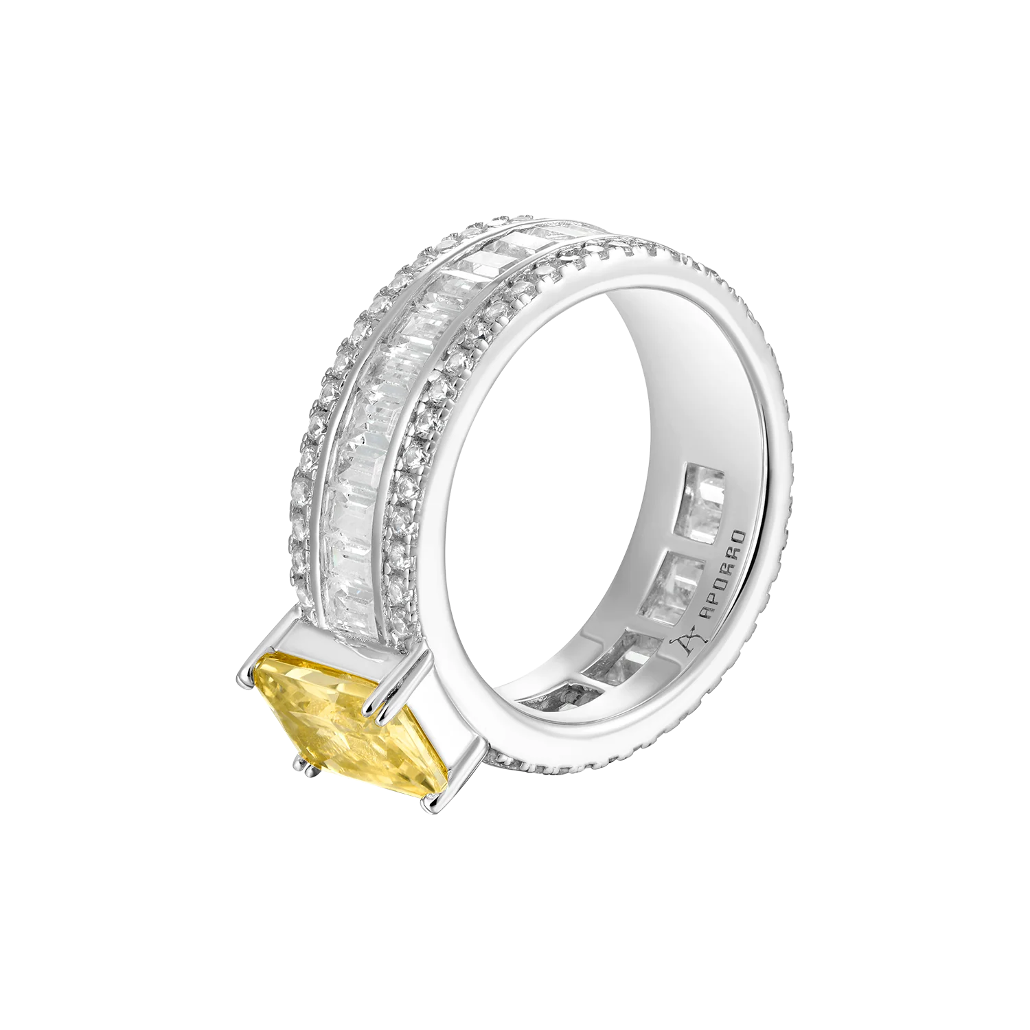 Custom Emerald Cut Band Ring - Image 4