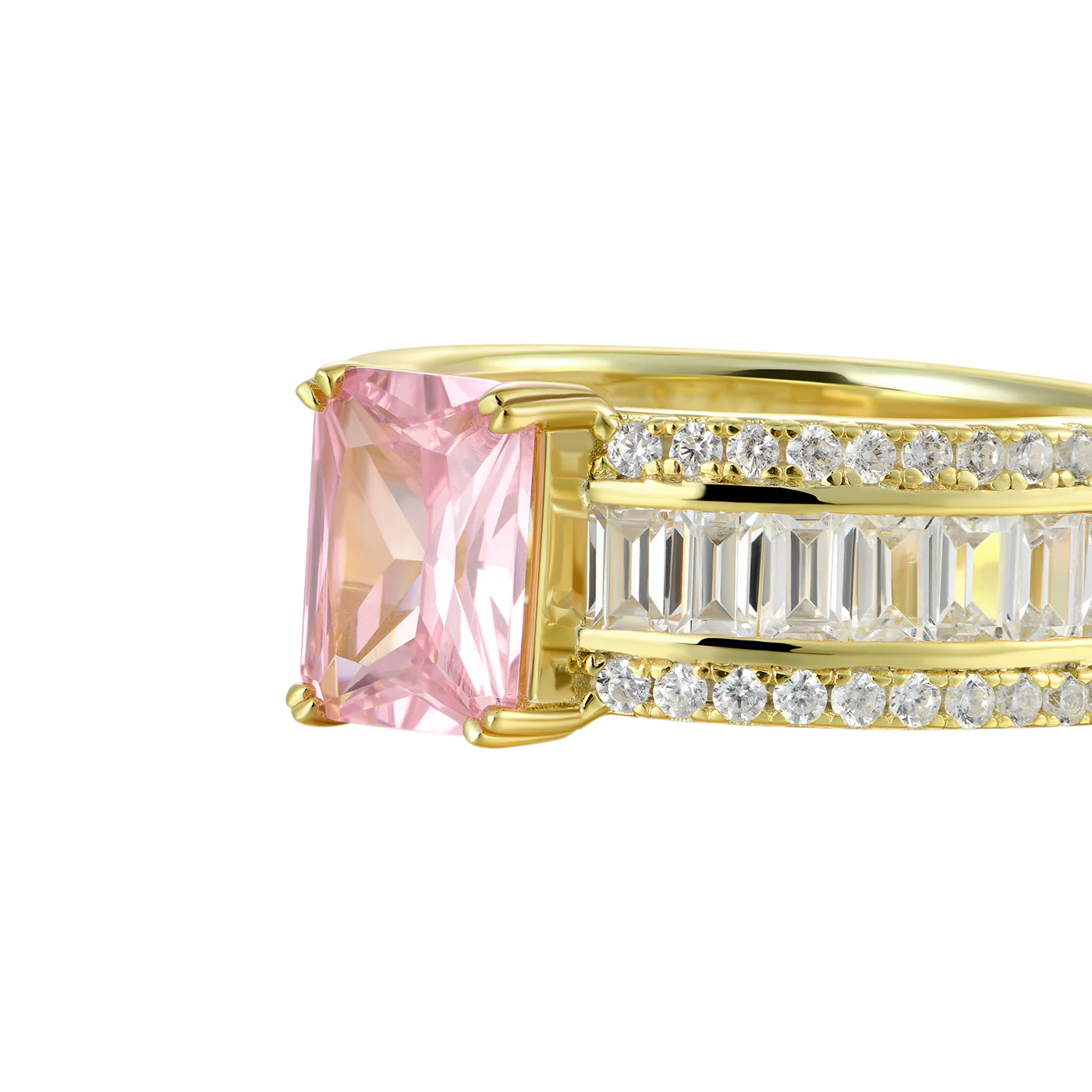 Custom Emerald Cut Band Ring - Image 7