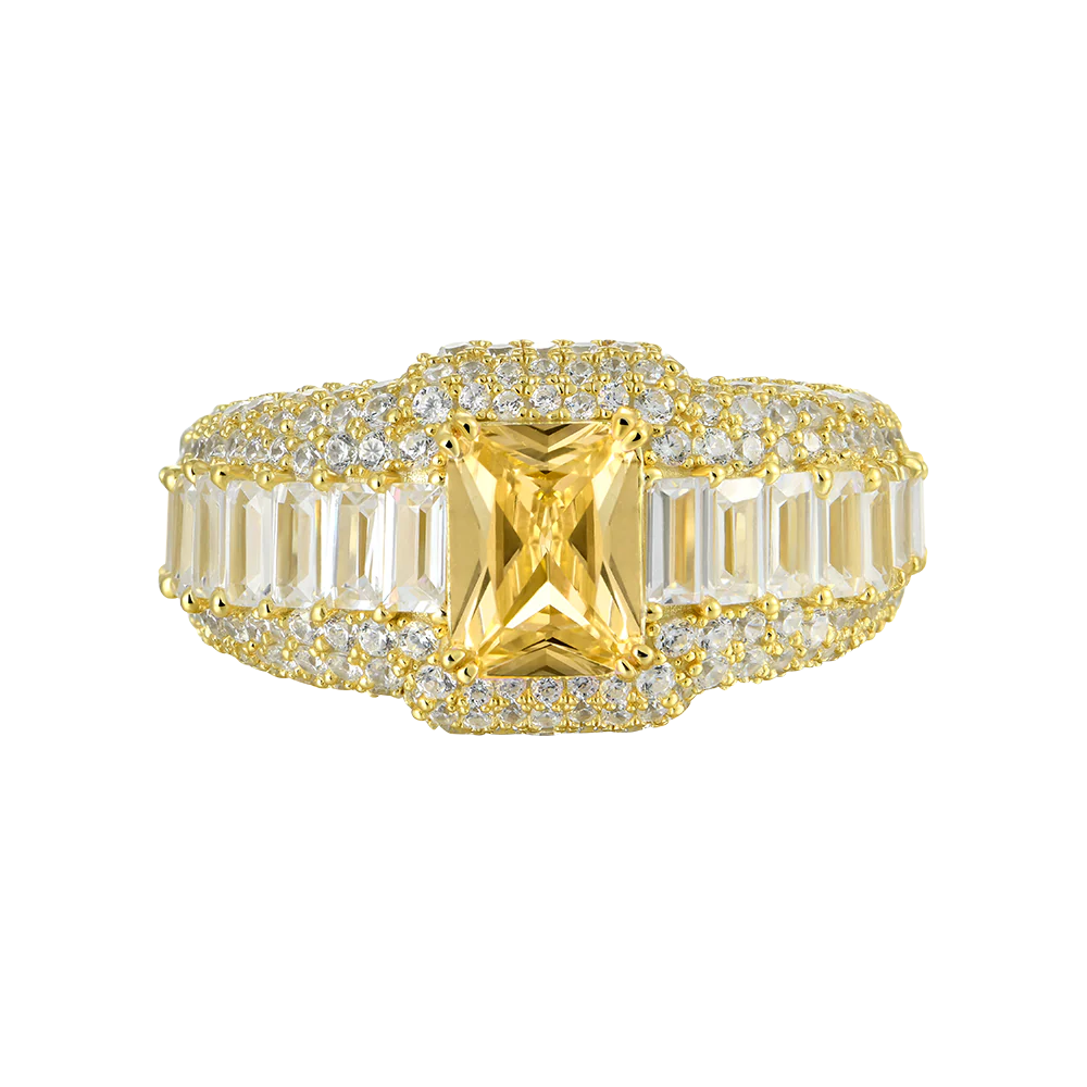 Custom Emerald Cut Ring - Image 10