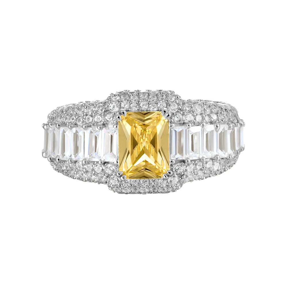 Custom Emerald Cut Ring - Image 2
