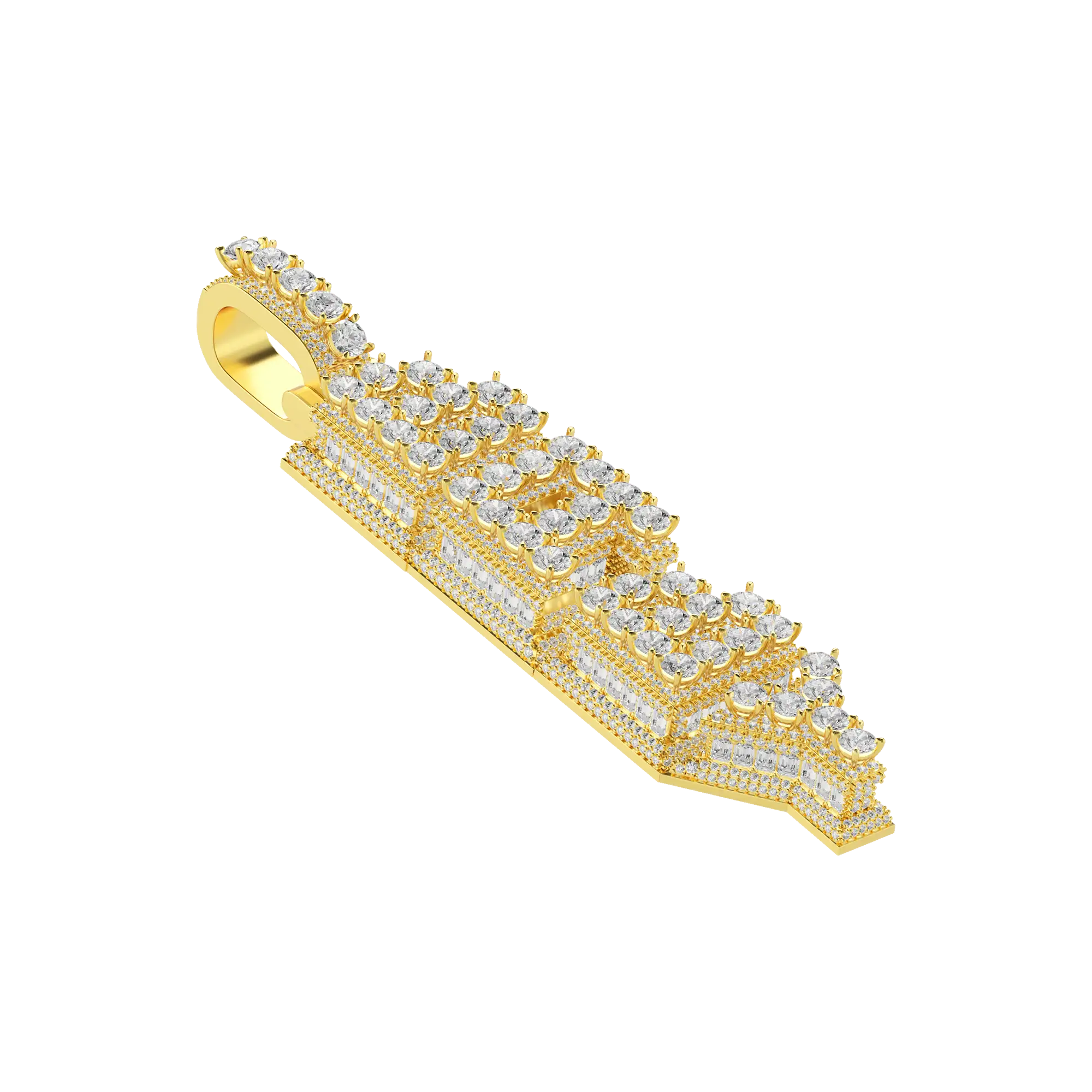 Custom Radiant Layers Vertical Letter Pendant - Image 21