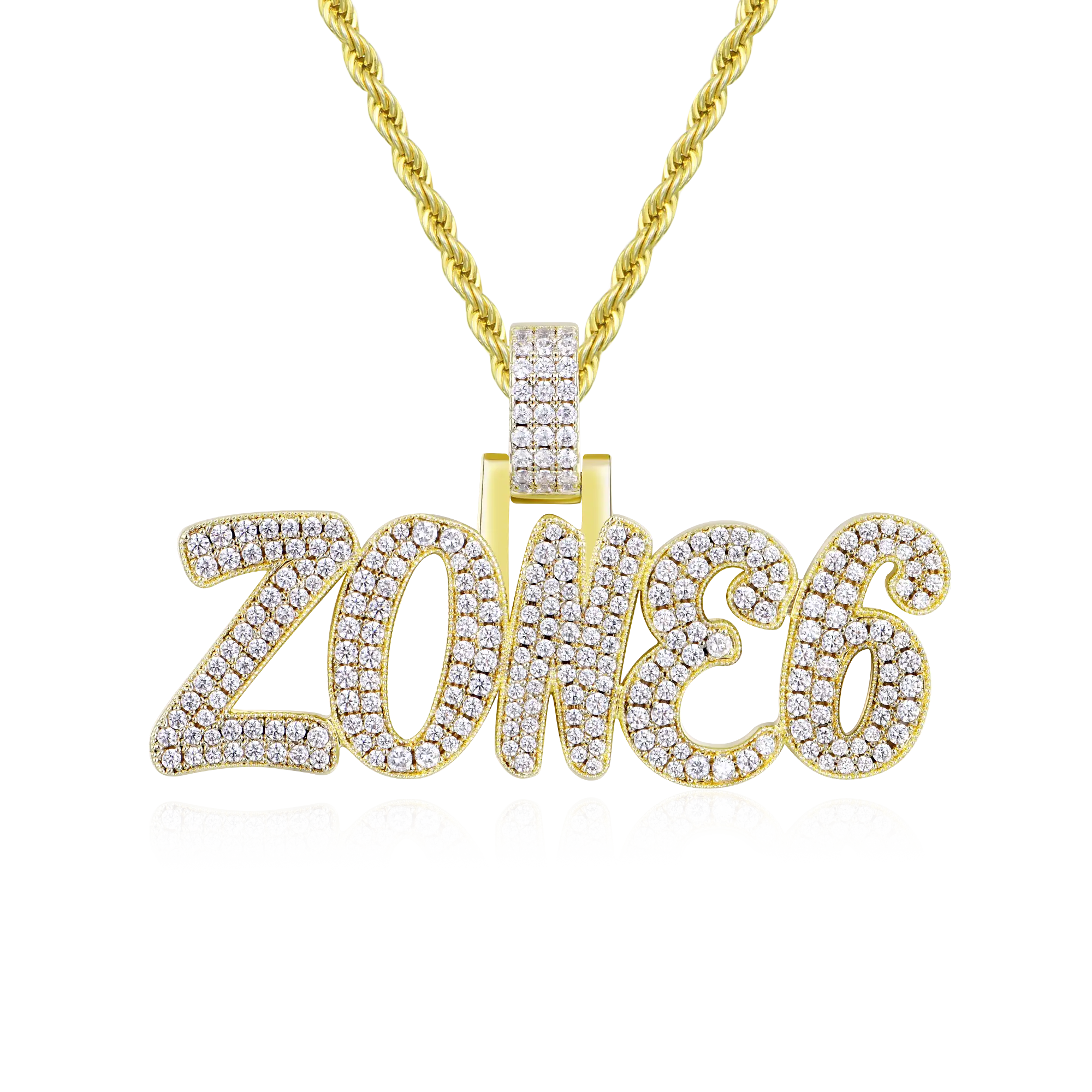 Custom Moissanite Romantic Name Pendant - Image 7