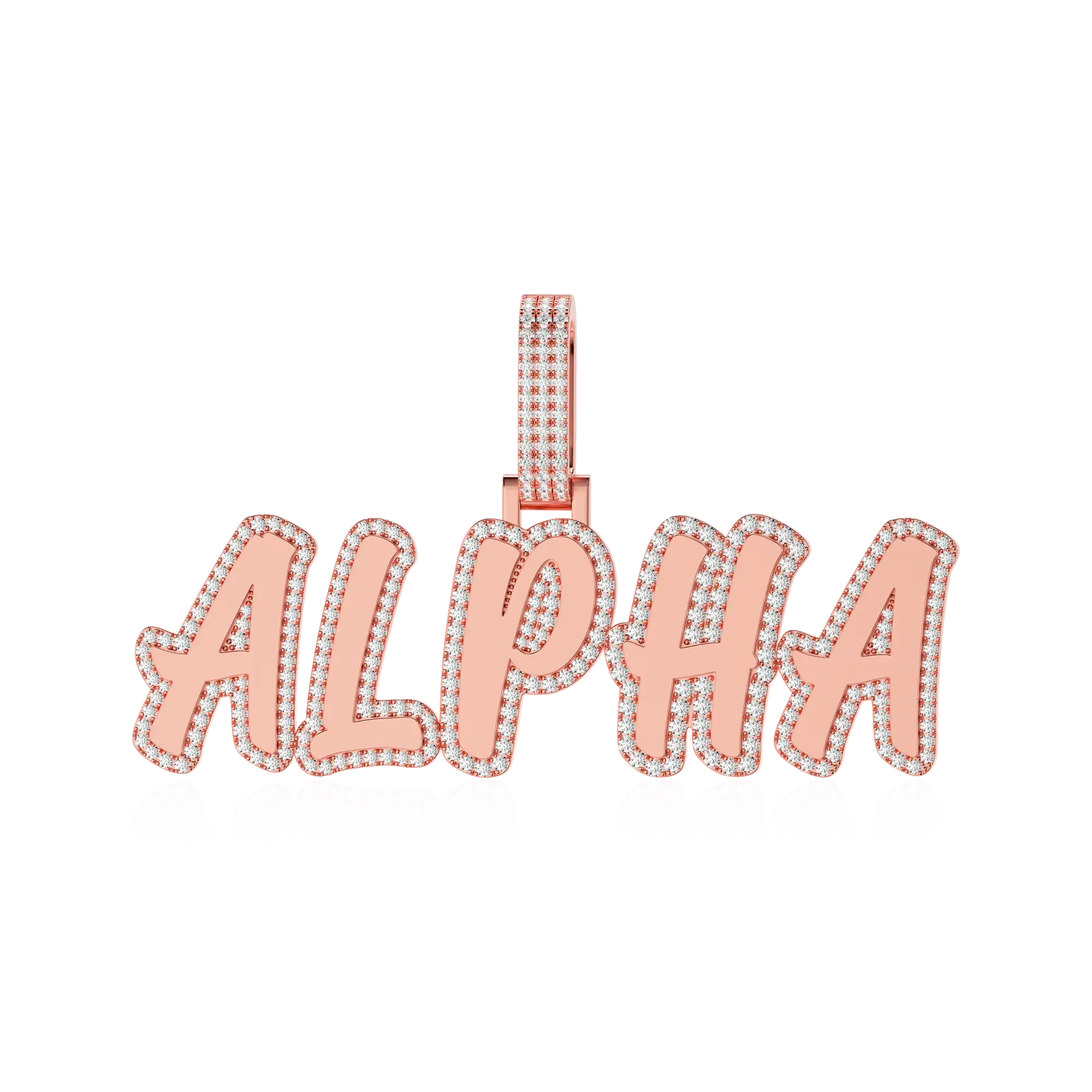 Custom Double Layer Romantic Font Letter/Number Pendant - Image 11